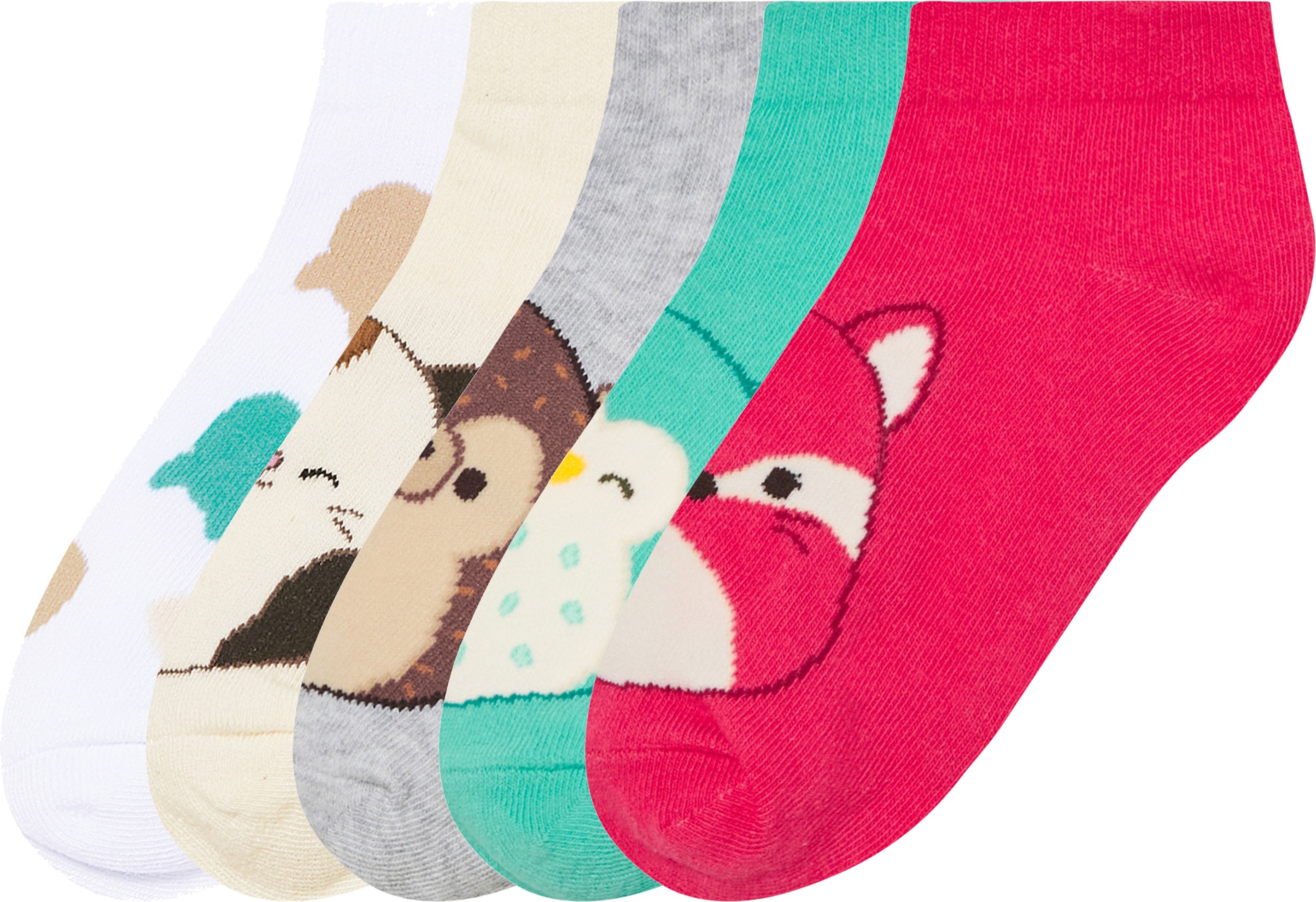 Thumbnail - Kinder Mädchen Sneakersocken, 5 Stück (Squishmallows, 39/42)