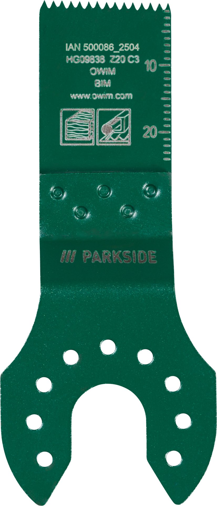 PARKSIDE® Zubehör für Multifunktionswerkzeug (HCS/HSS Tauchsägeblatt (20mm))