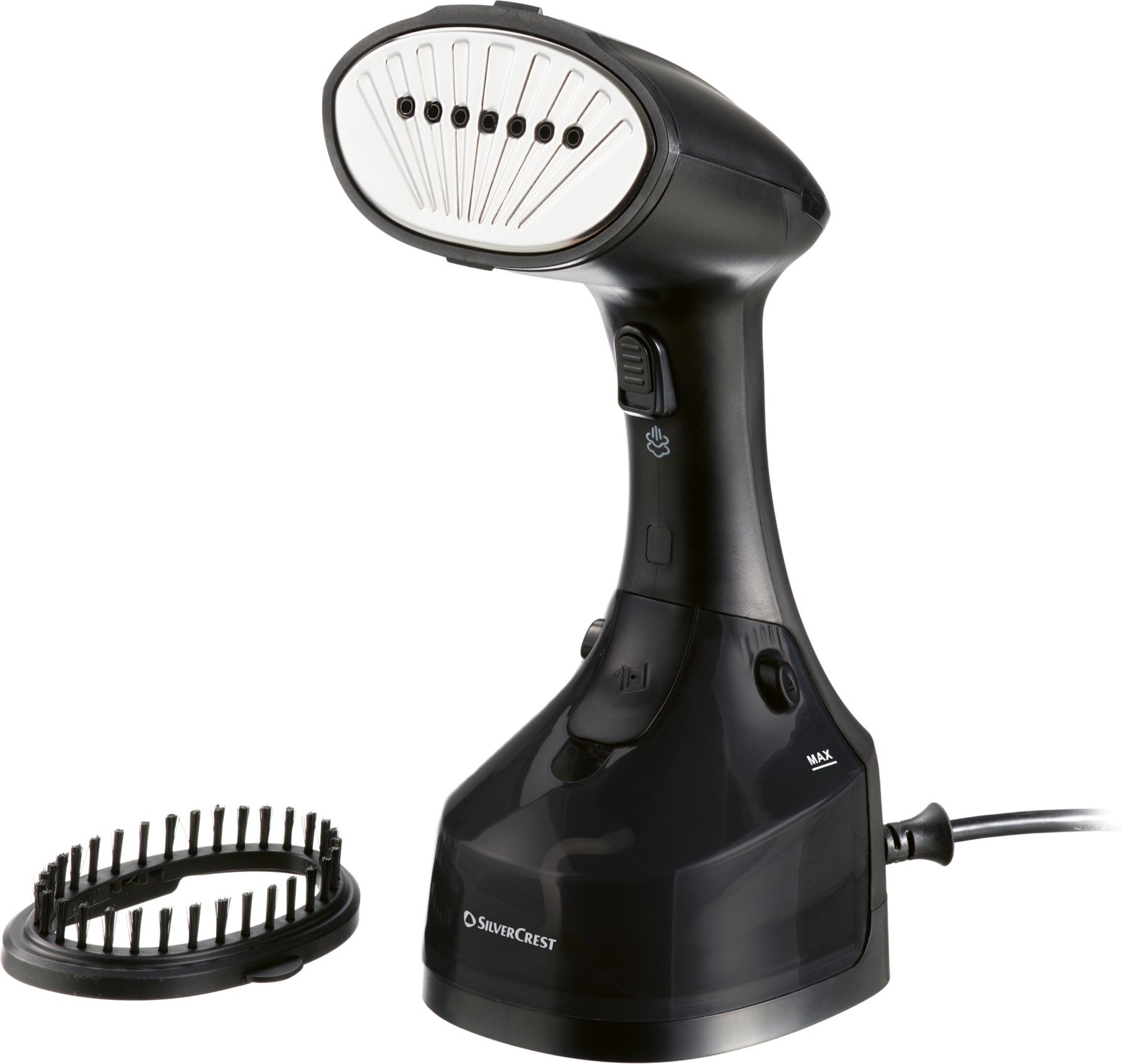 SILVERCREST® Dampfbürste mit Fuß, »SDMF 1300 B2« (Schwarz)