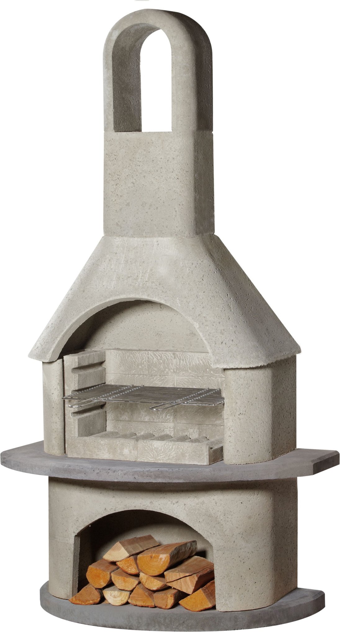 buschbeck Grillkamin »Alicante«, Garten, 3-fach verstellbare Grillhöhe, Quarzstruktur