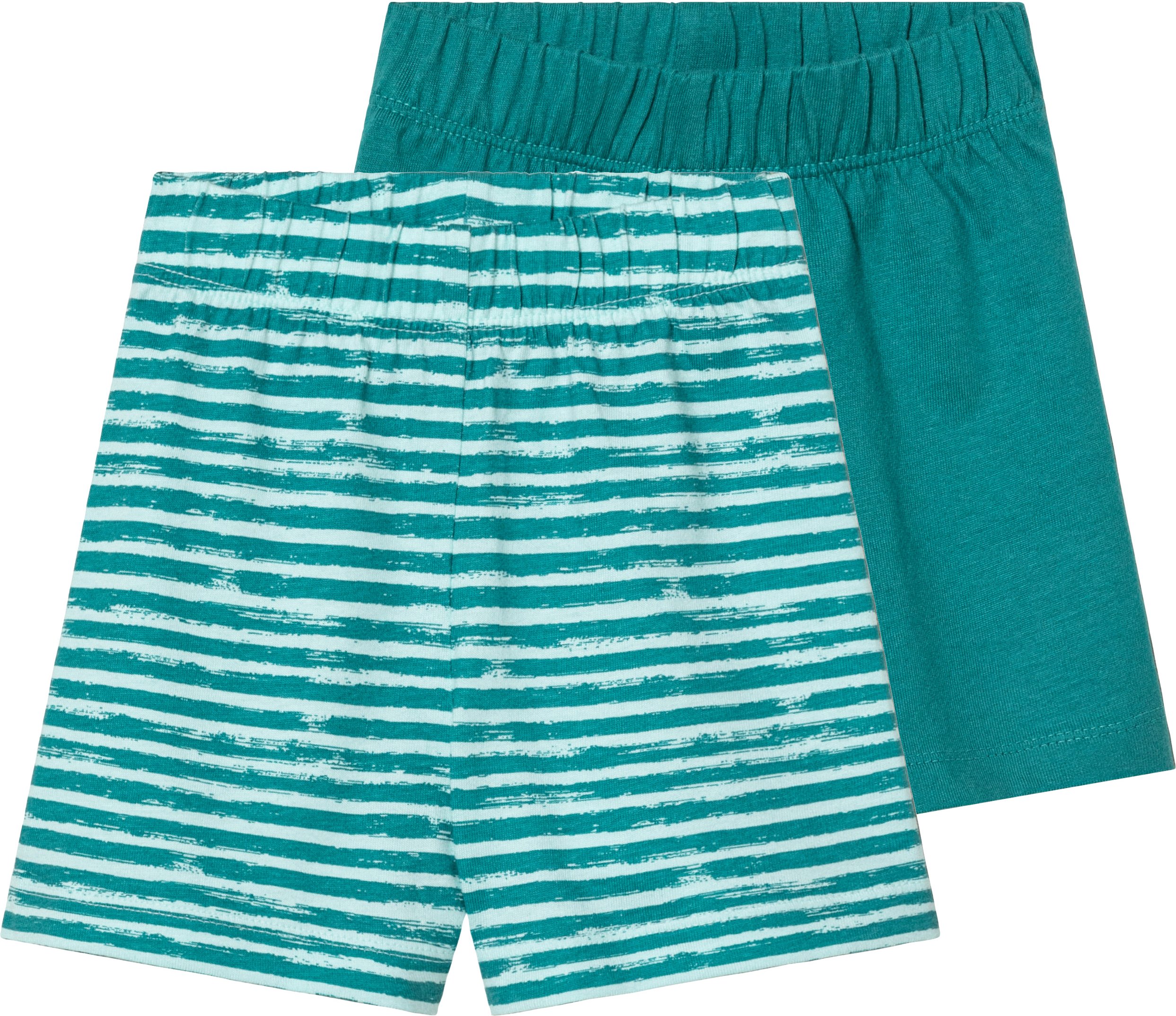 Thumbnail - lupilu® Baby Shorts 2er Set (50/56, petrol/weiß)