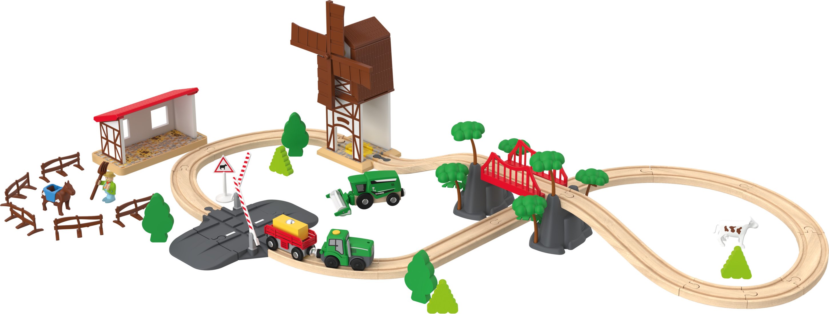 Playtive Holz Eisenbahnset (Bauernhof)