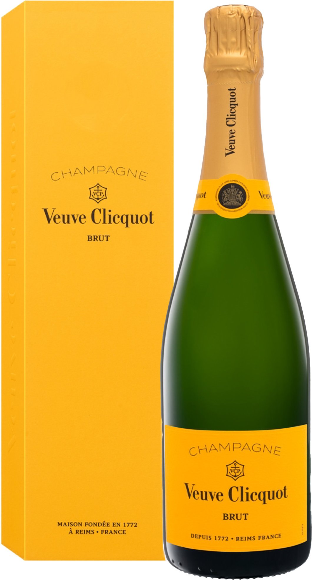 Veuve Clicquot Yellow Label brut, Champagner mit Geschenkbox