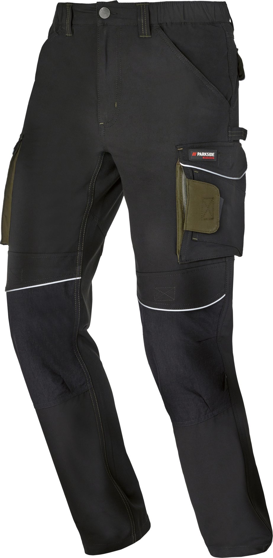 Thumbnail - PARKSIDE PERFORMANCE® Herren Arbeitsbundhose Flex (Schwarz/Braun, 56)