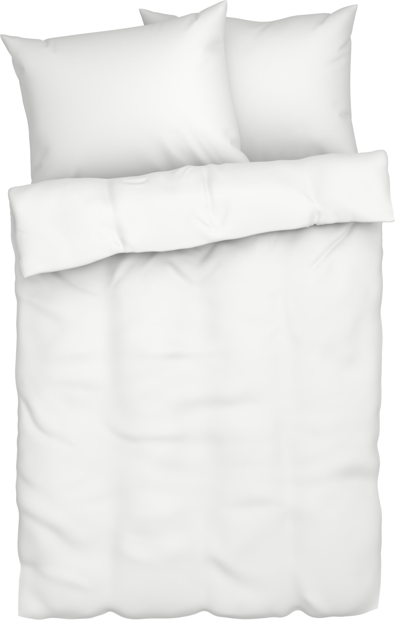 LIVARNO home Bettwäsche Musselin, 200 x 220 cm (Weiß)