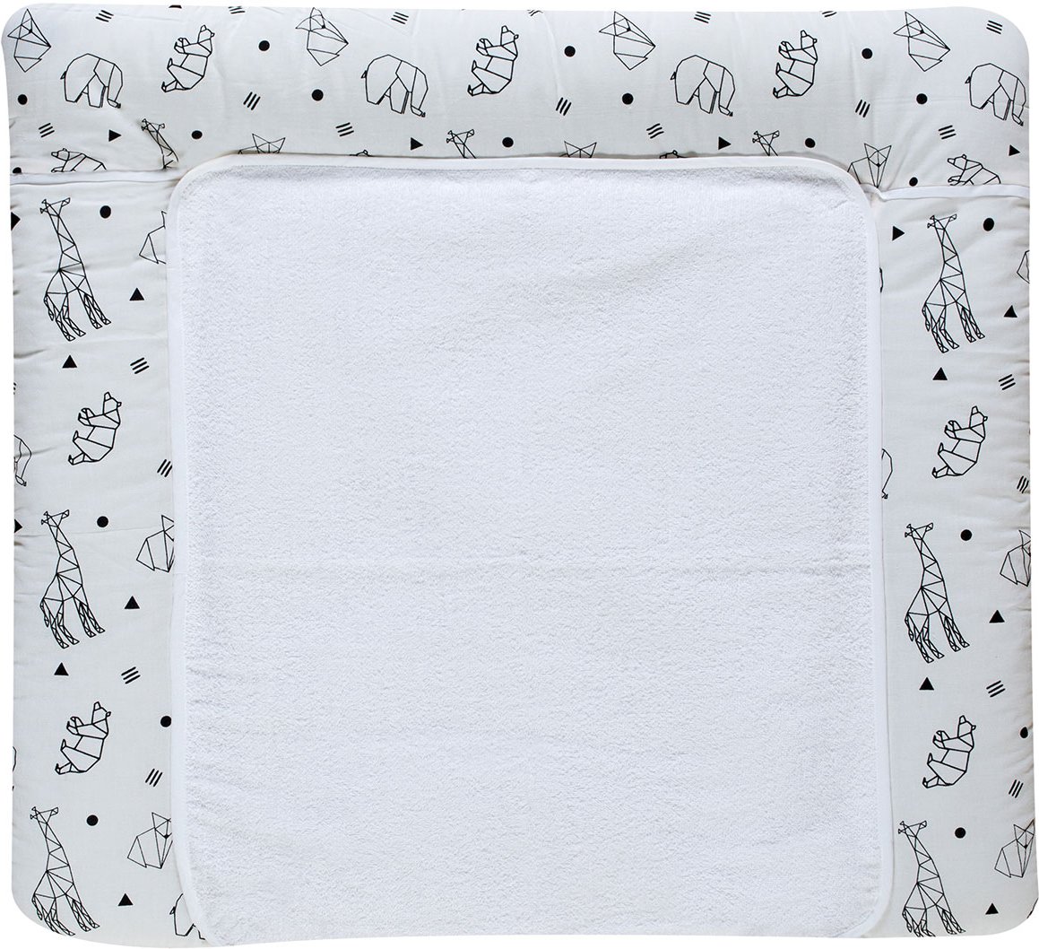 Schardt Wickelauflage mit Frotteebezug (Origami schwarz)