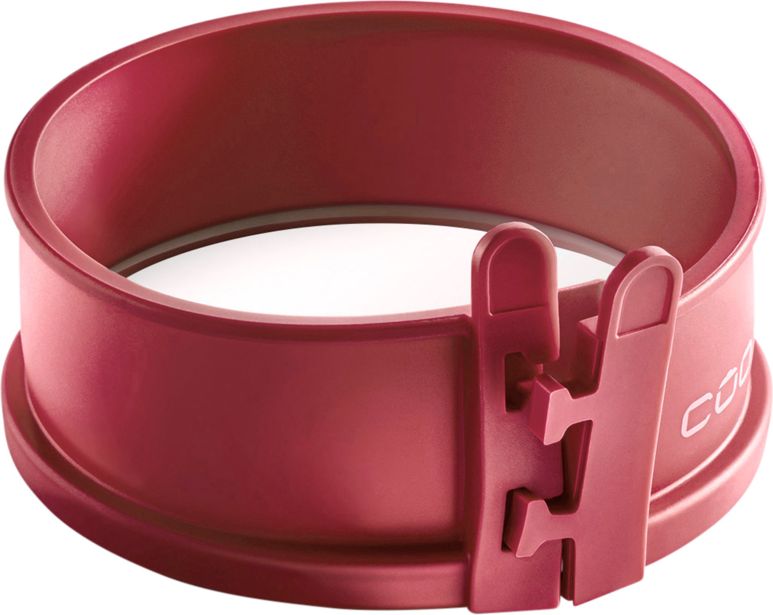 Coox Springform Mini mit Glas-Servierplatte Ø 12x5 cm (Dunkelrot)