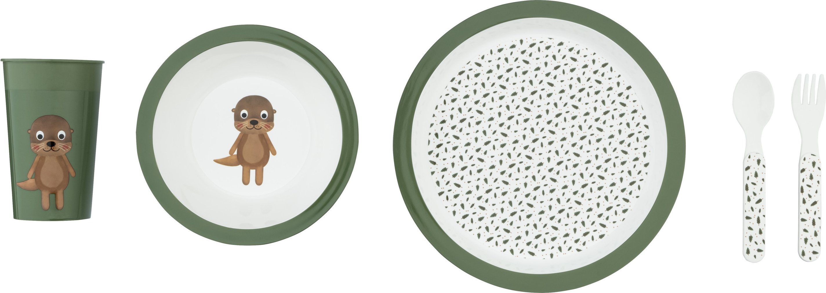LIVARNO home Kinder Geschirr-Set, 5-teilig (Eddie der Otter)