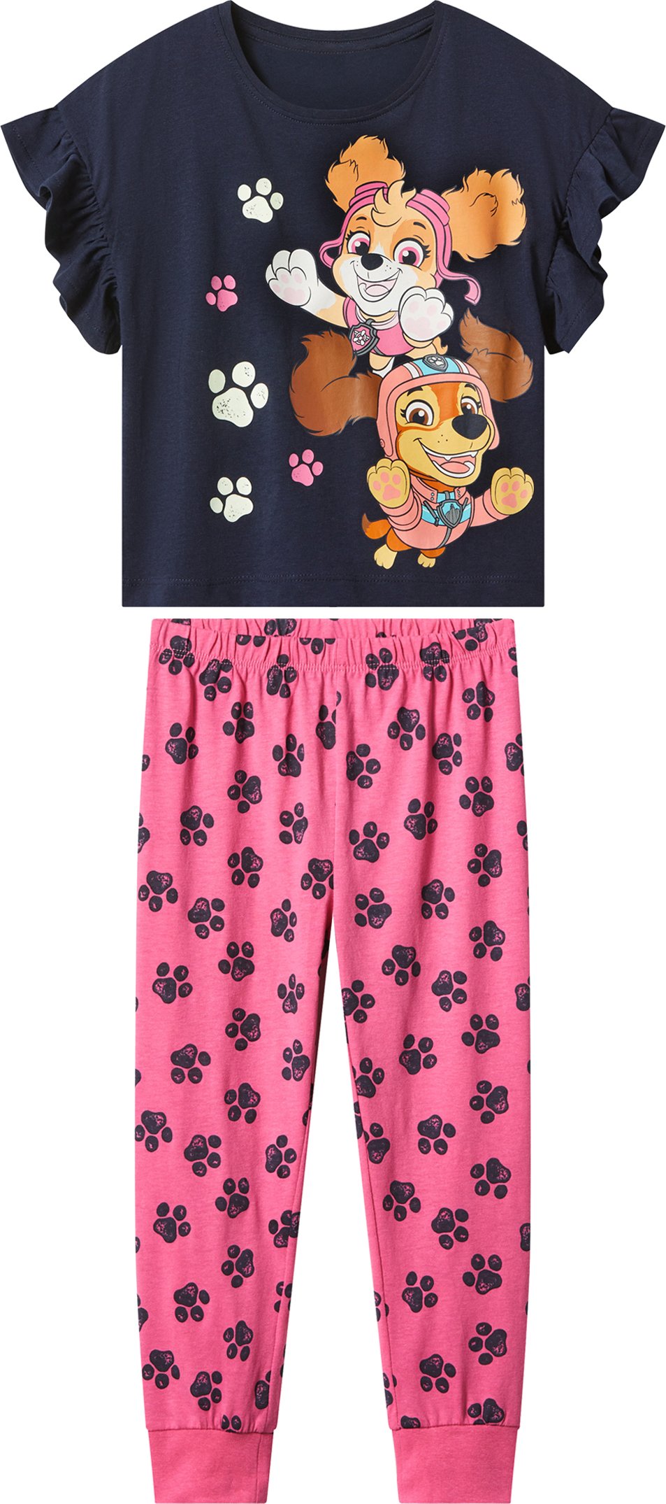 Kleinkinder Pyjama (Paw Patrol/navy/pink, 110/116)
