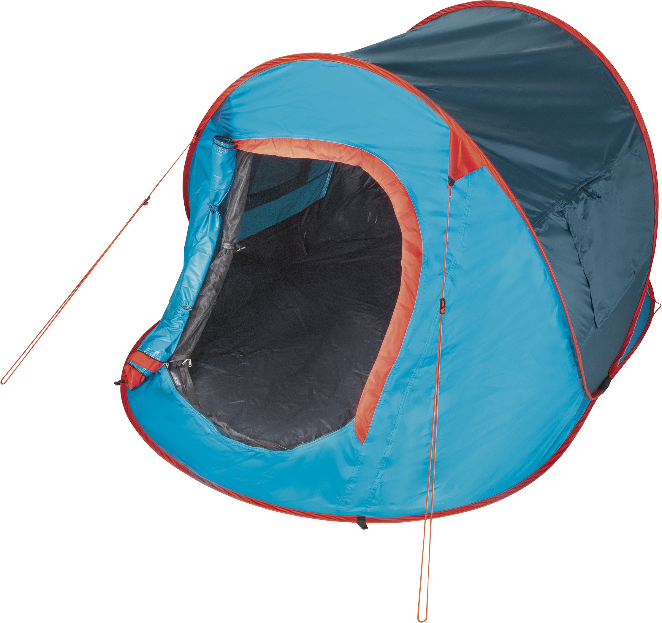 Rocktrail Campingzelt Pop-Up 2 Personen (blau/orange)