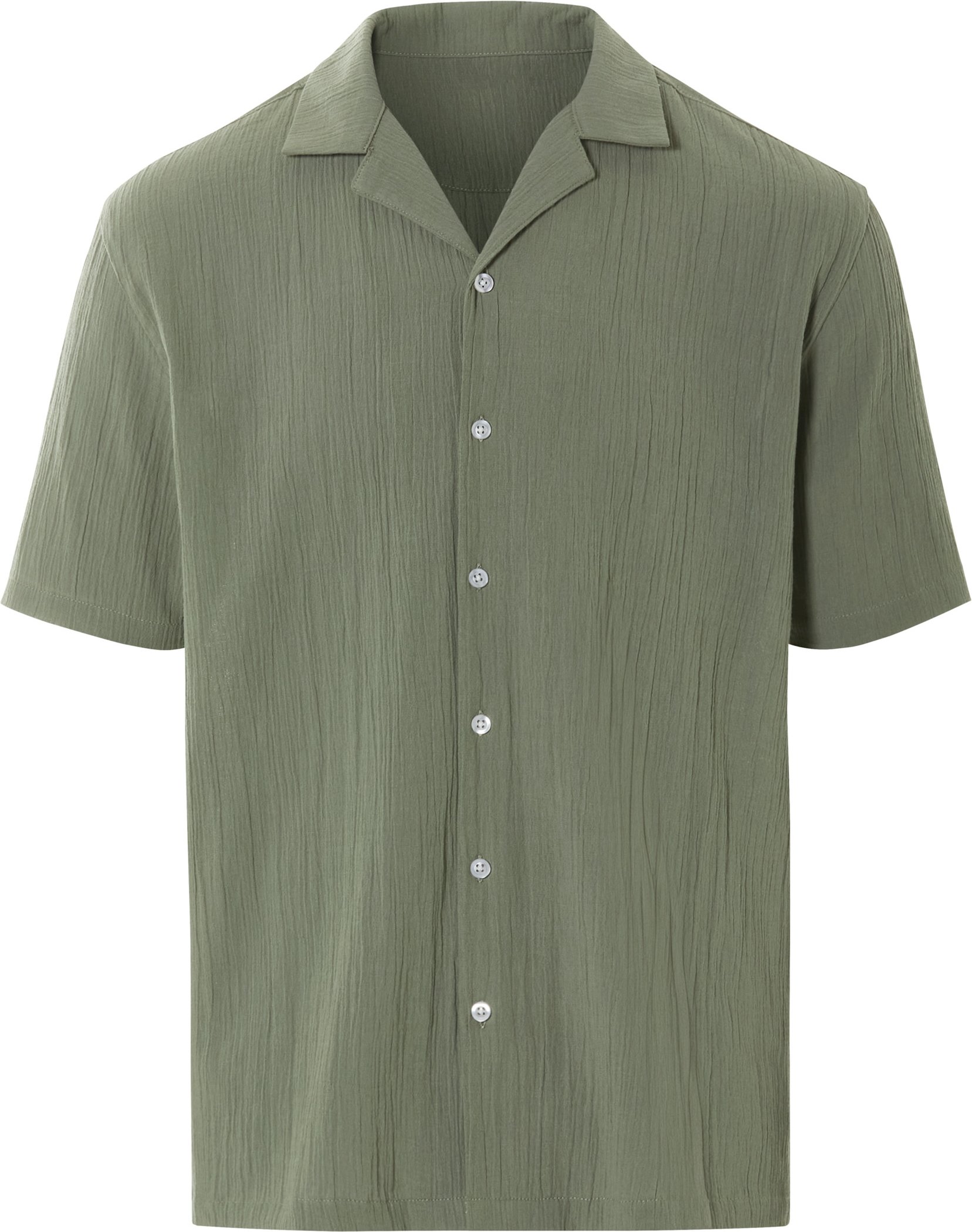 LIVERGY® Herren Resortshirt (Khaki, S (37/38))