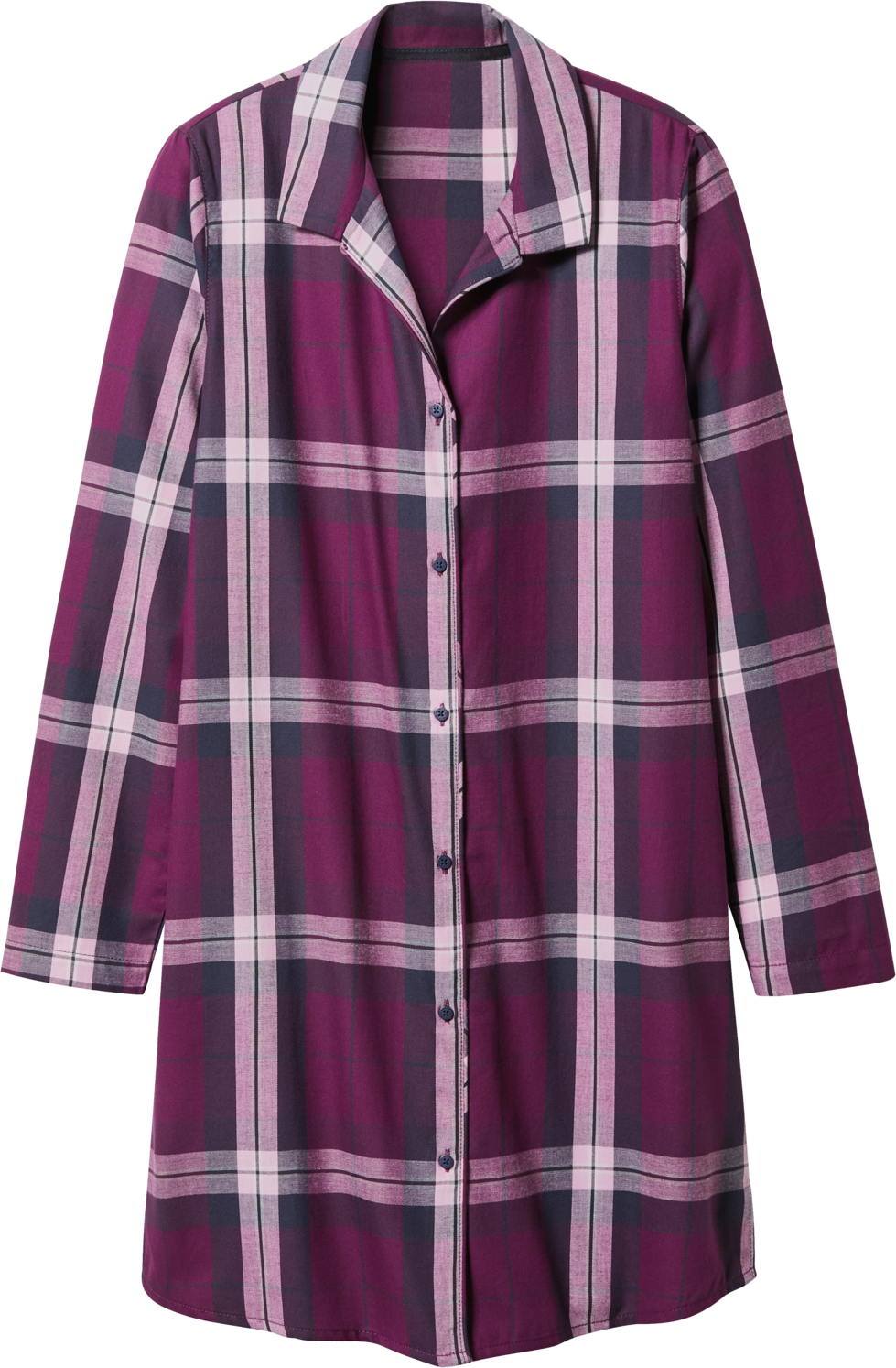 esmara® Damen Flanell Bigshirt (Lila, S(36/38))