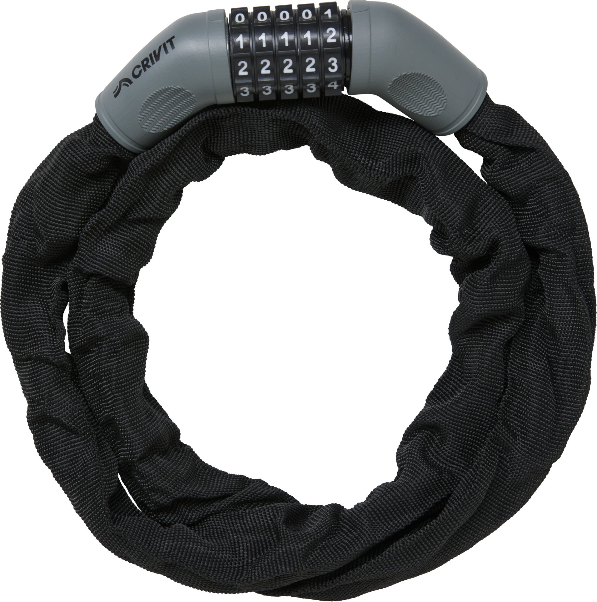 CRIVIT Fahrradschlosssortierung (Kettenschloss mit Zahlencode)