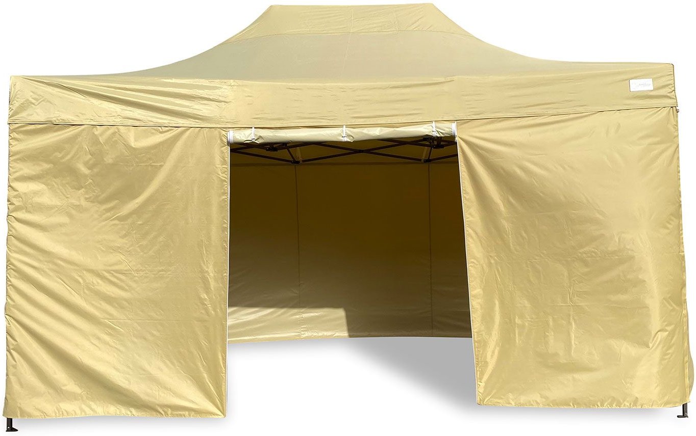 Grasekamp Faltpavillon Premium Line (3x4,5m + Seitenteile, Beige)