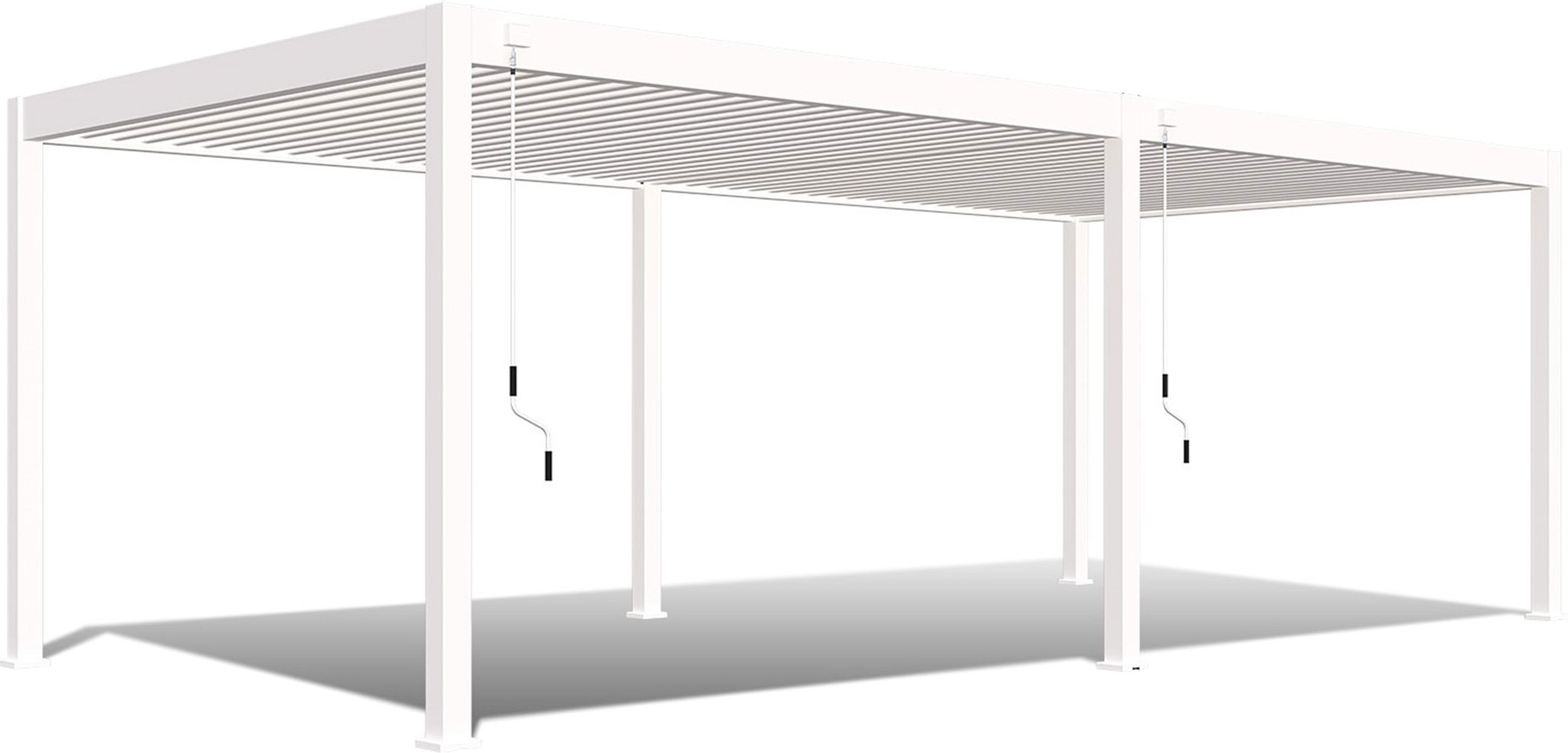 Pergoline Pavillon Superior (Weiß, 3,6x7,2 m)