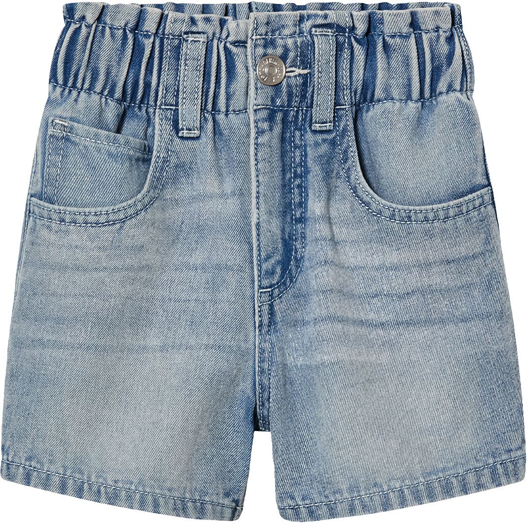 lupilu® Kleinkinder Mädchen Paperbagshorts Denim (Hellblau, 122/128)