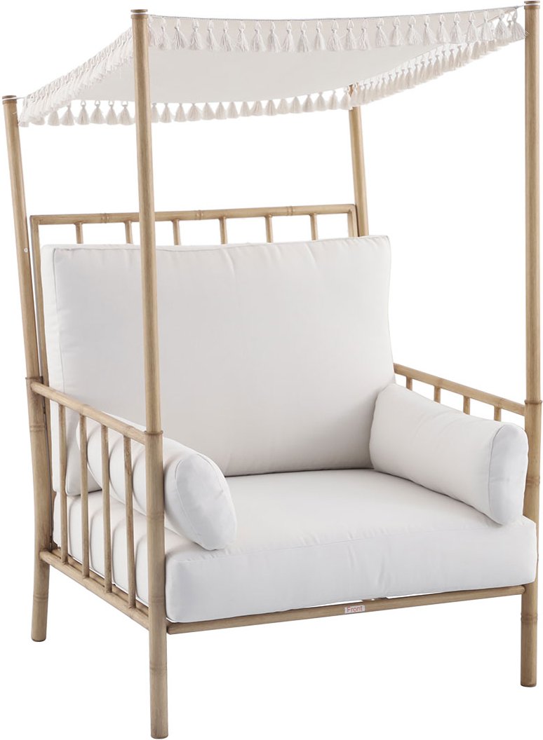 Better Garden Stahlsessel mit Baldachin, inkl. Auflagen