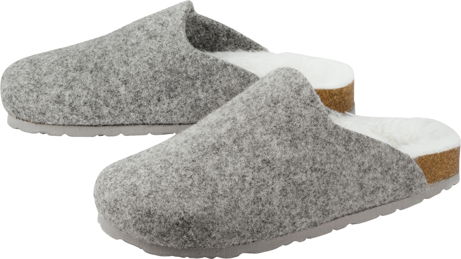 esmara® Damen Filz-Clog (Grau, 40)