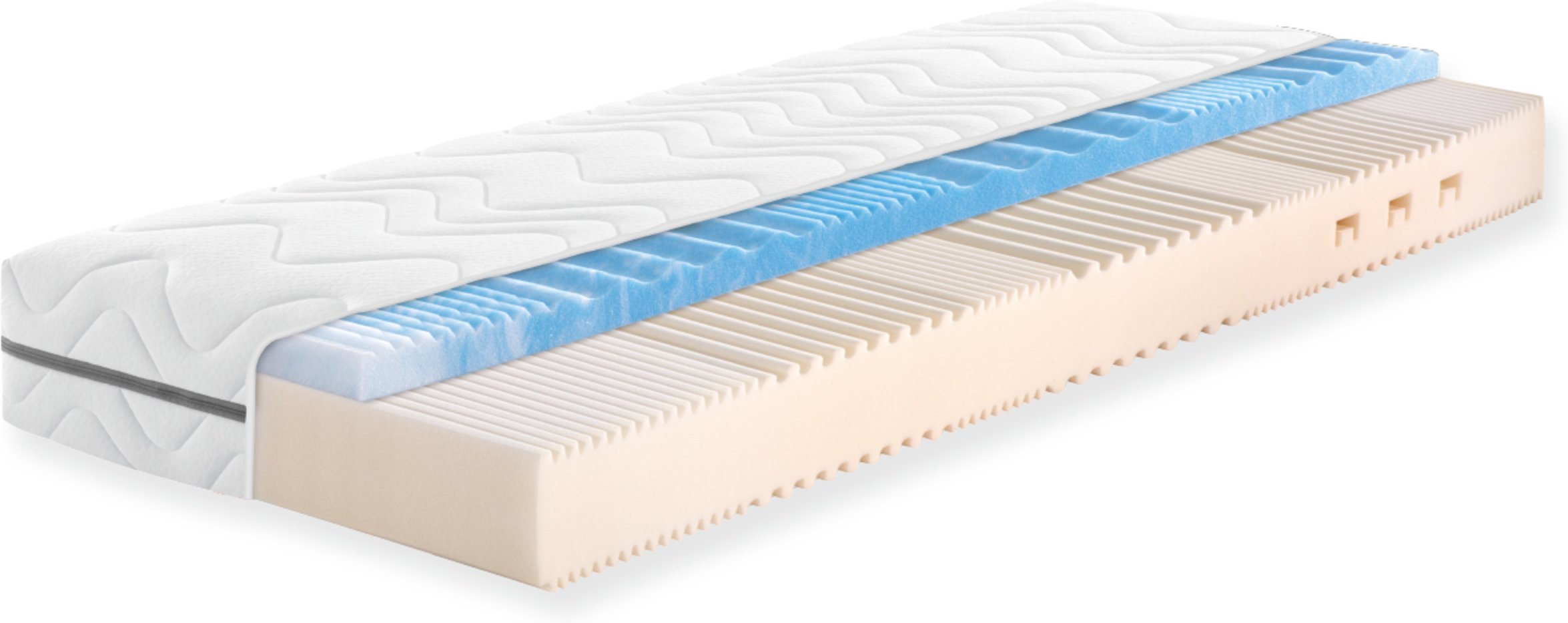 f.a.n. 7-Zonen-Gelart-Komfortschaumkern-Matratze Solina Top KS (H2/H3, 90 X 200 CM)