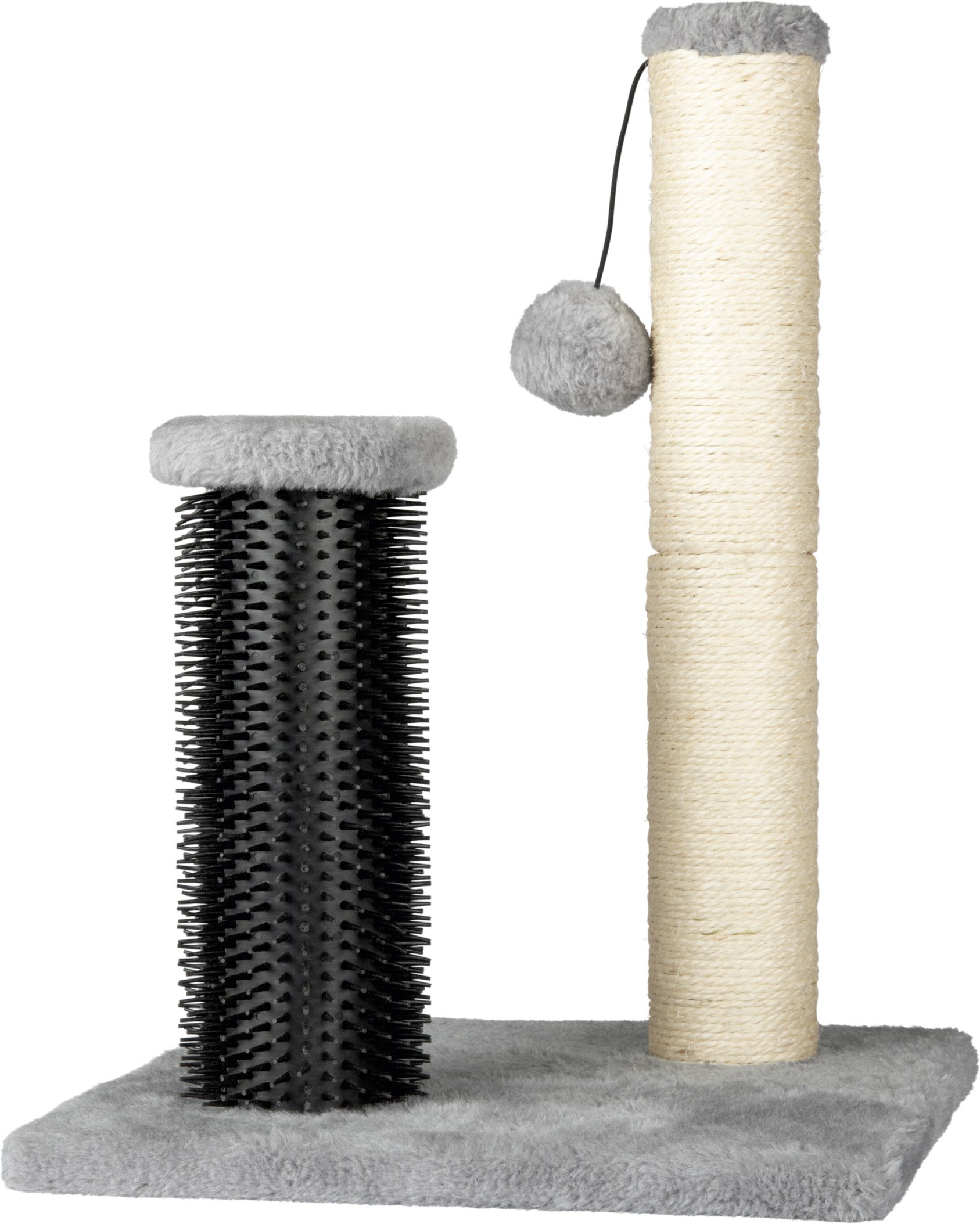 zoofari® Katzen Kratzstamm mit Massageelementen (Kratzstamm mit Massagebürster)