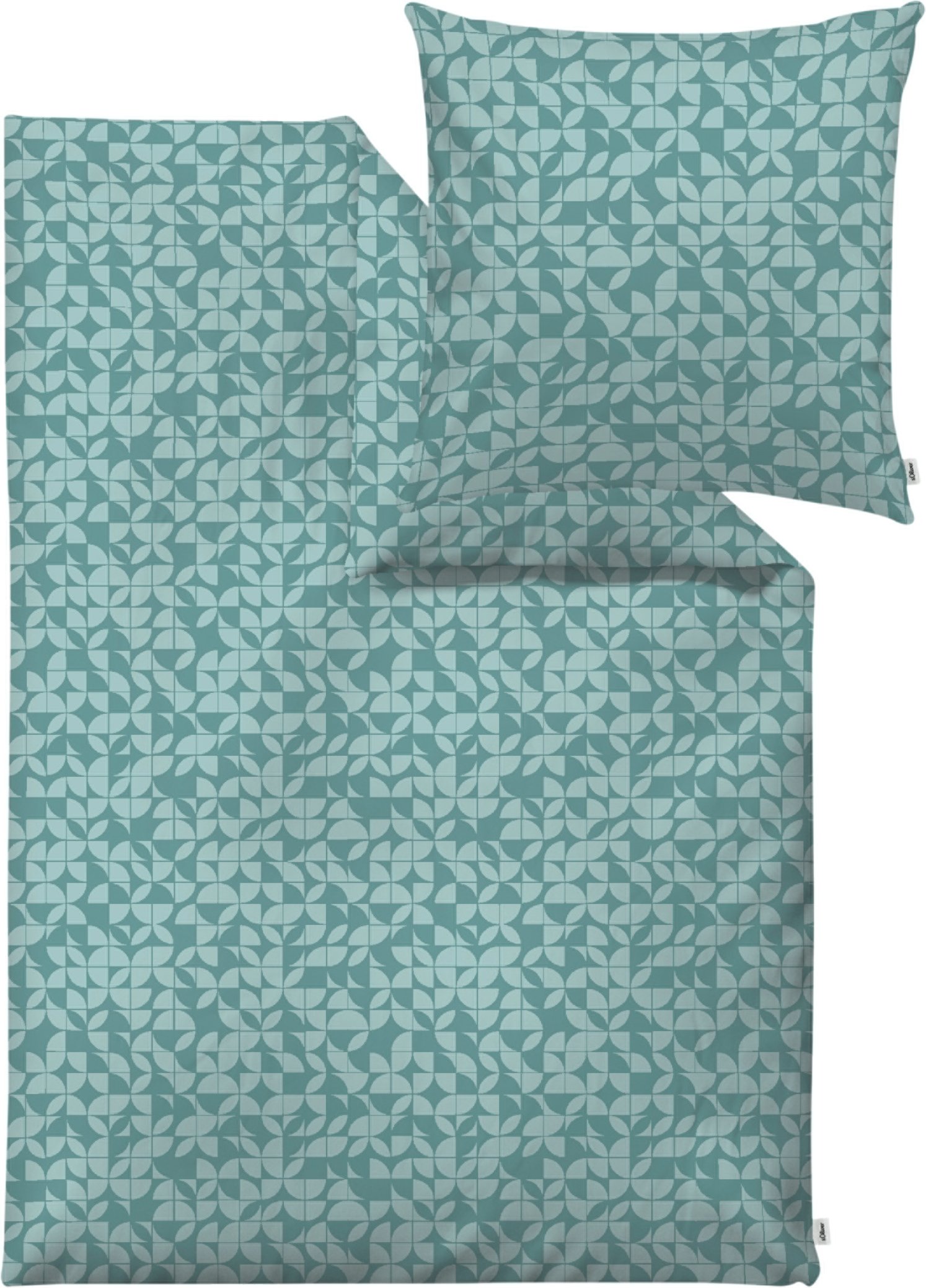 s.Oliver Bettwäsche Mako Satin, 135 x 200 cm (Türkis)