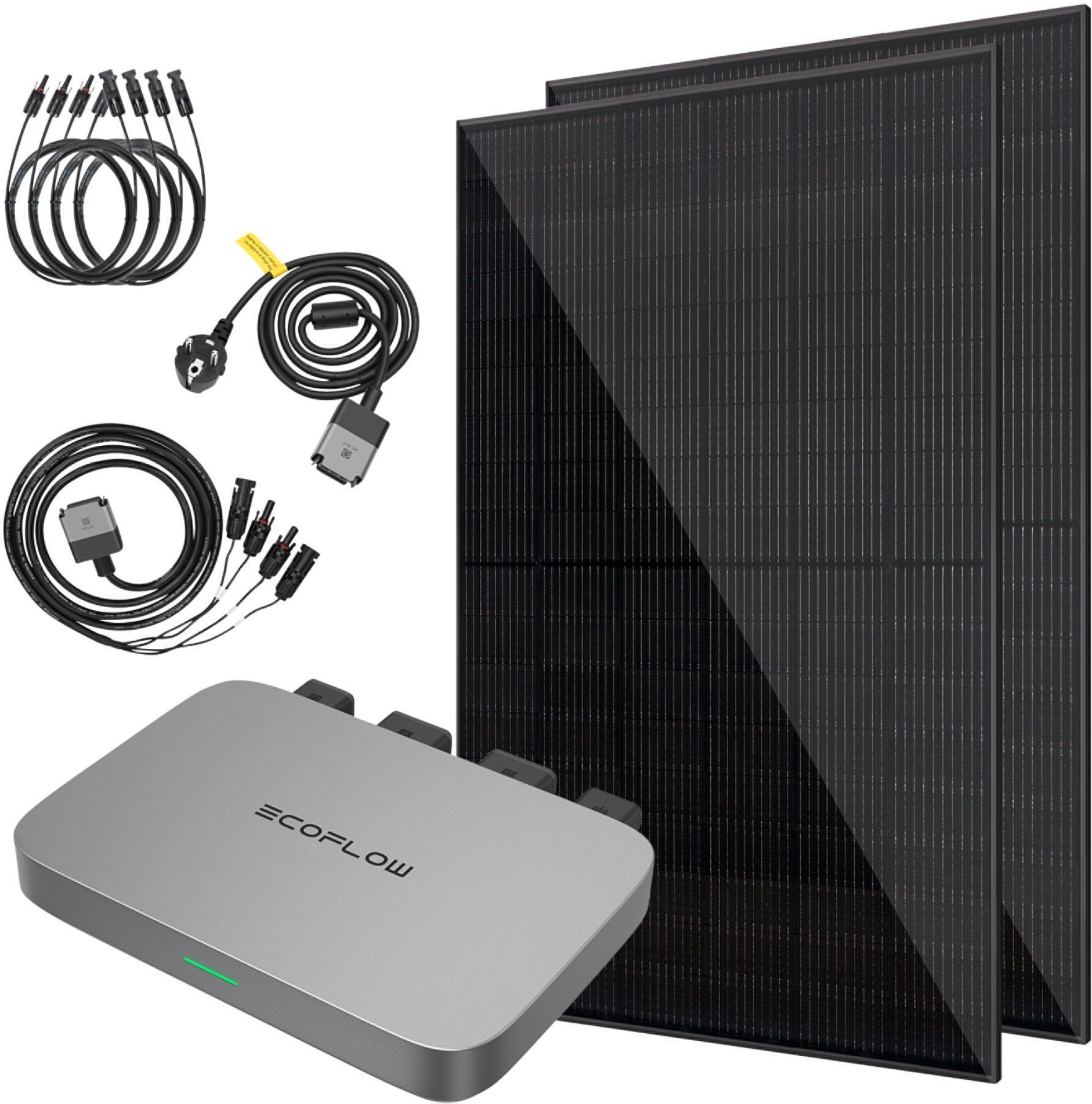 VALE Balkonkraftwerk ECOFLOW 860 Wp / 800 W, WiFi, Bifaziale Solarmodule