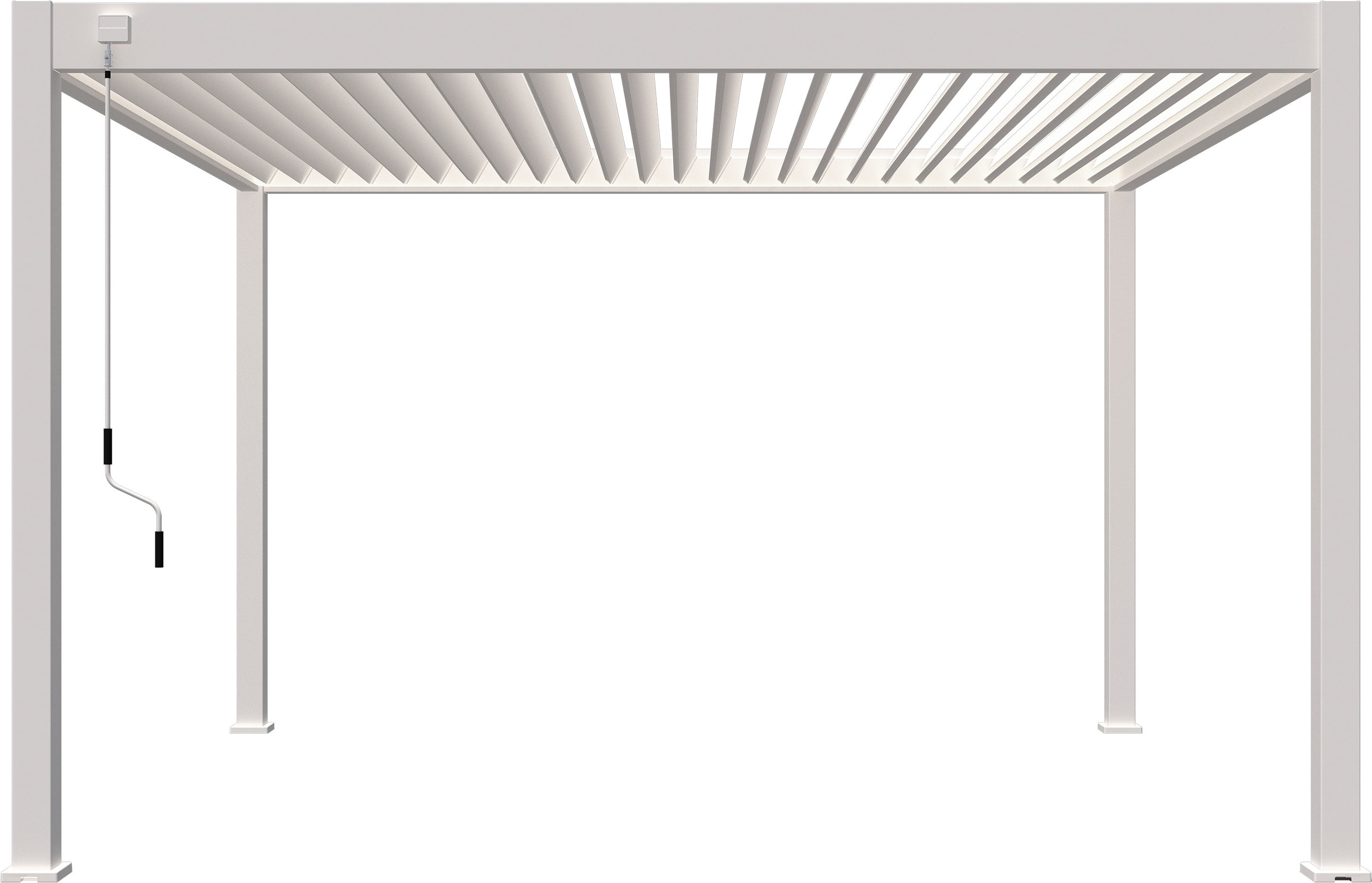 Pergoline Pavillon Superior (Weiß, 3,6x4 m)