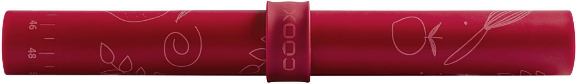 Coox Backmatte o. Teigrolle (Silikonbackmatte, Rot)