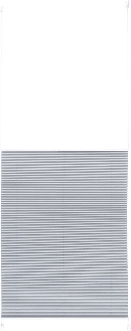 LIVARNO home Plissee Rollo für Türen verspannt (grau PET-BOX, 80X200 CM)