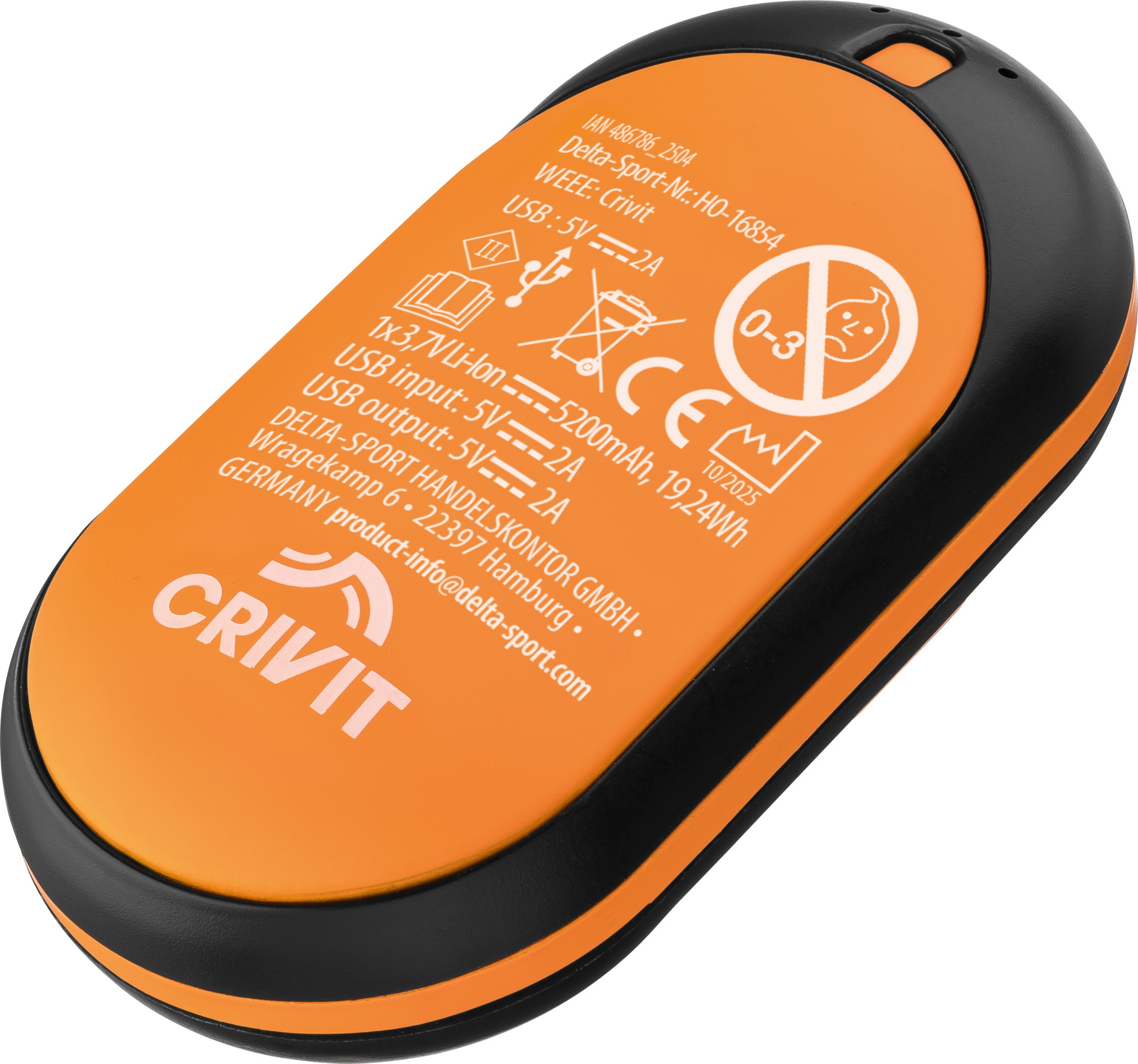 CRIVIT Outdoor-Handwärmer (Orange)