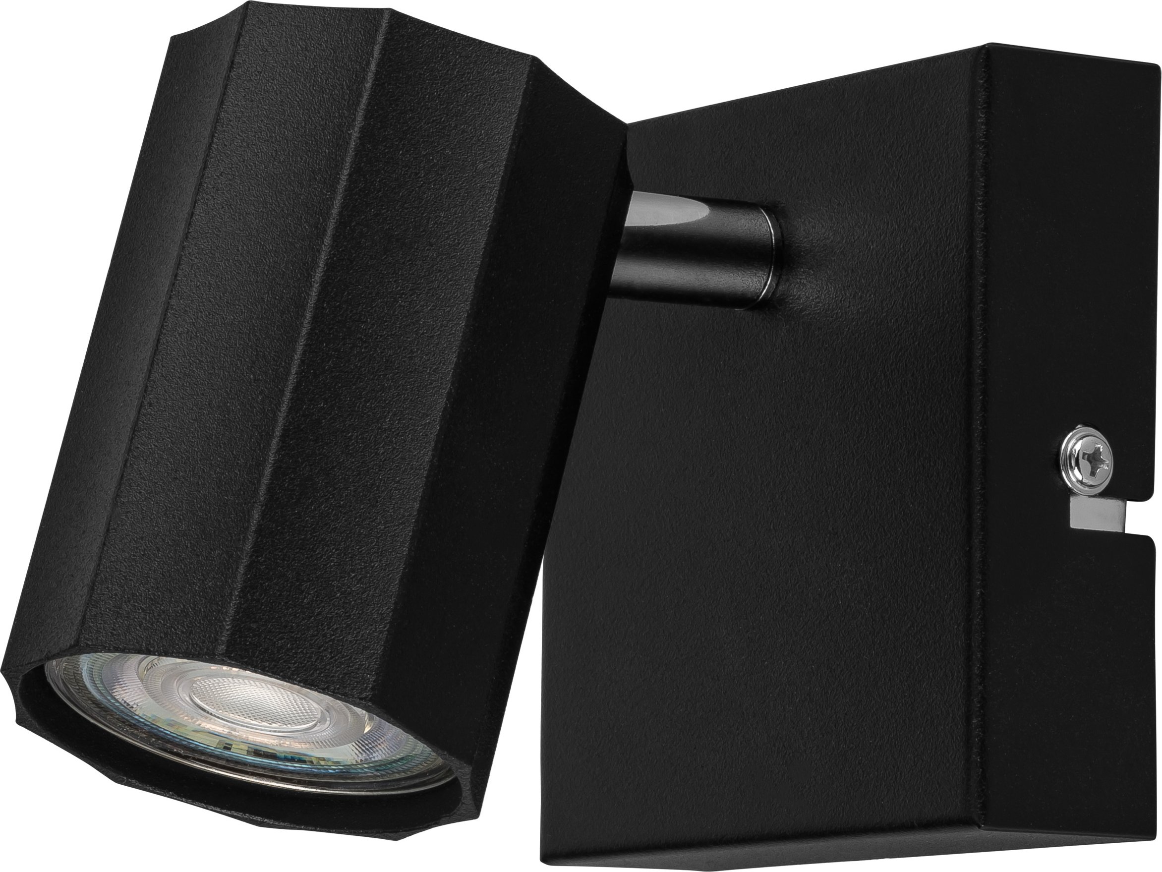 LIVARNO home Wand-/Deckenleuchte, neig- und schwenkbarer Spot (quadratisch, schwarz)