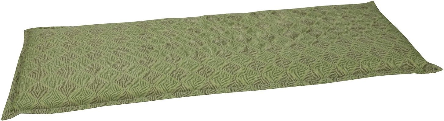 GO-DE Textil Gartenauflage Raute (Bankauflage 3-Sitzer, Grün)
