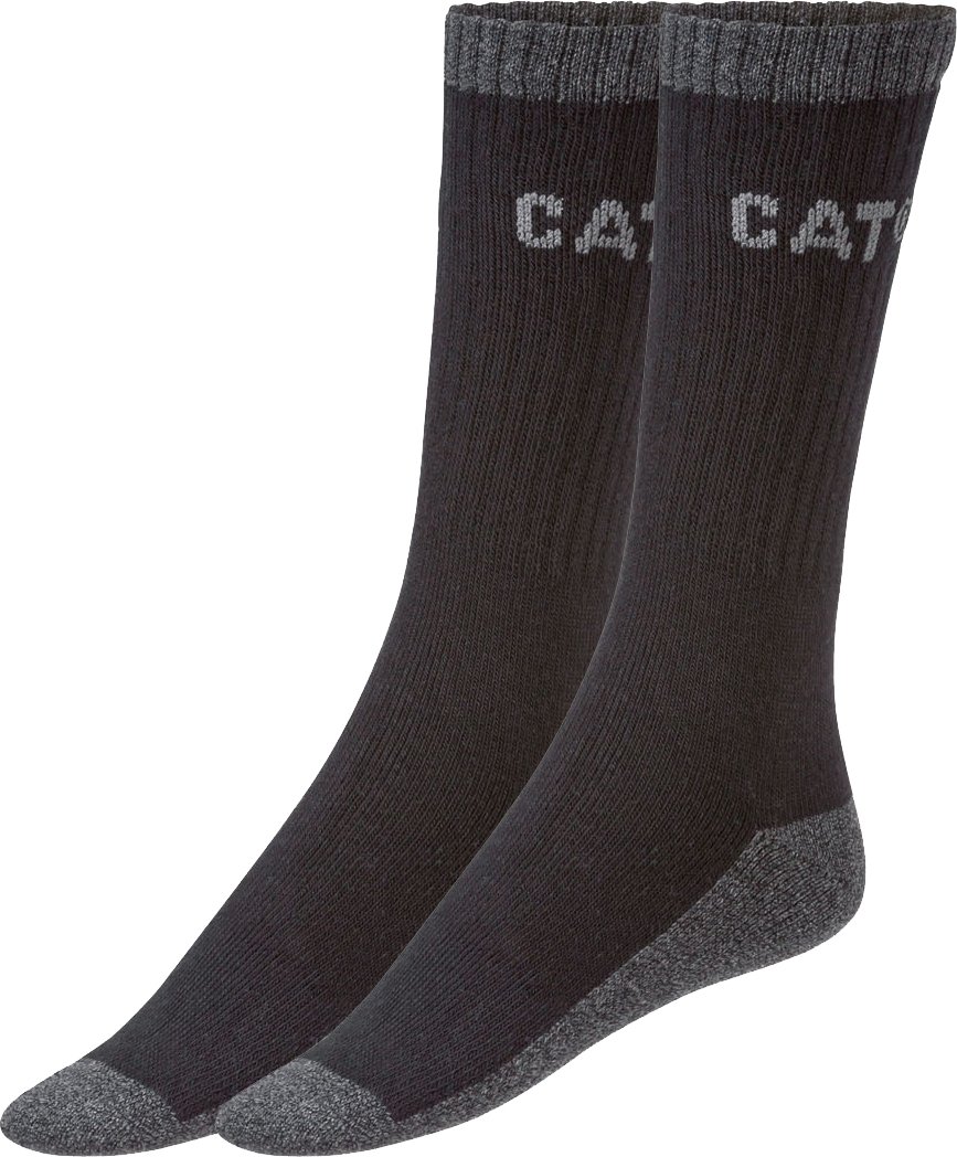 Thumbnail - Caterpillar Herren Thermo Arbeitssocken 2 Paar (Schwarz, 39-42)