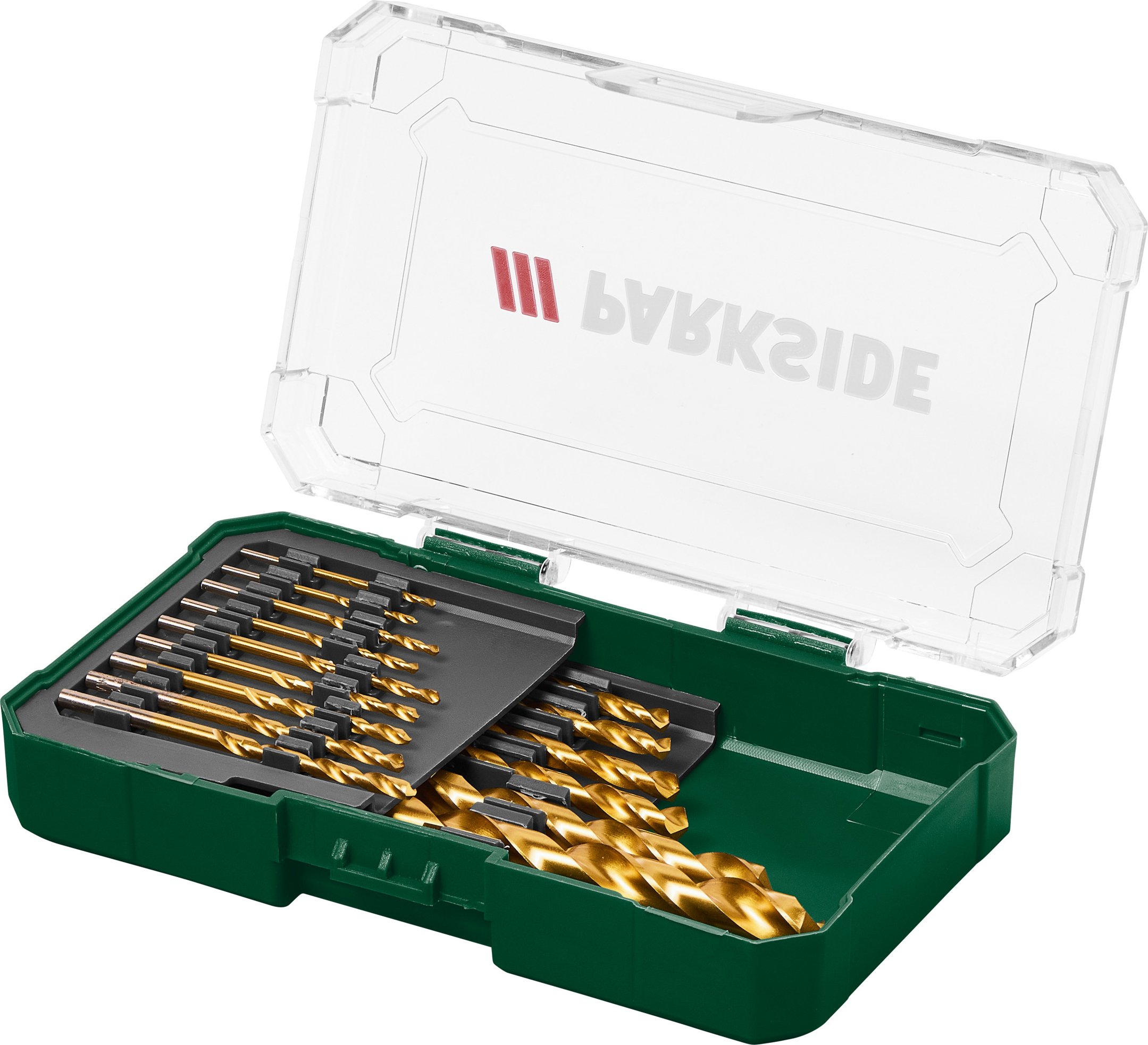 PARKSIDE® HSS-Spiralbohrer-Set / Steinbohrer-Set / Holzbohrer-Set / Bitschrauber-Set »PBB 4 C2« (Holzbohrer Set 15tlg.)