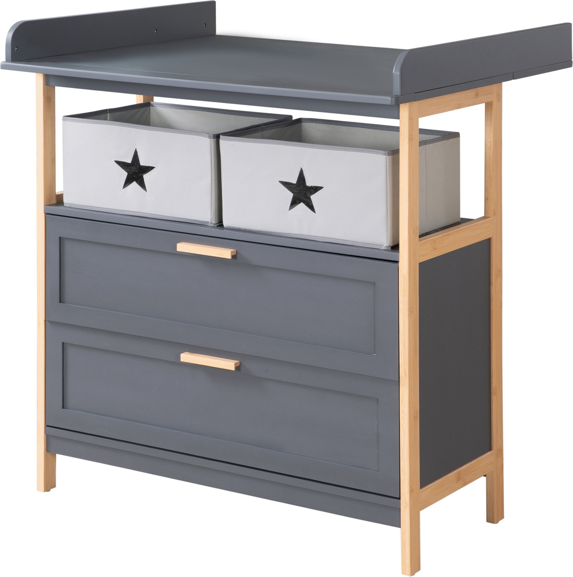 roba Wickelkommode »Berlin«, mit Wickelansatz (2 Schubladen)