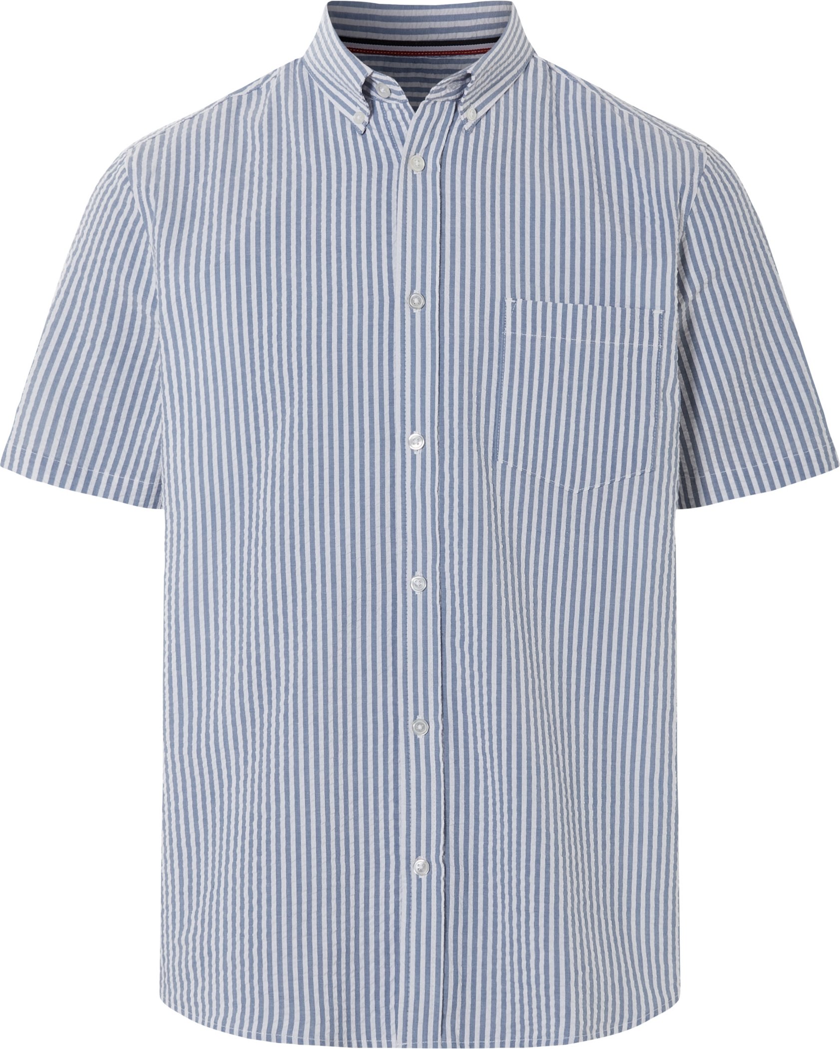 Thumbnail - LIVERGY® Herren Freizeithemd kurzarm (blau/weiß/Streifen, M (39/40))