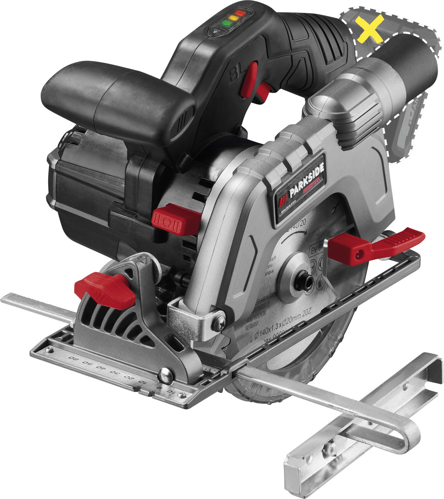 Thumbnail - PARKSIDE PERFORMANCE® 12 V Akku-Handkreissäge »PHKSAP 12 A1«, ohne Akku und Ladegerät