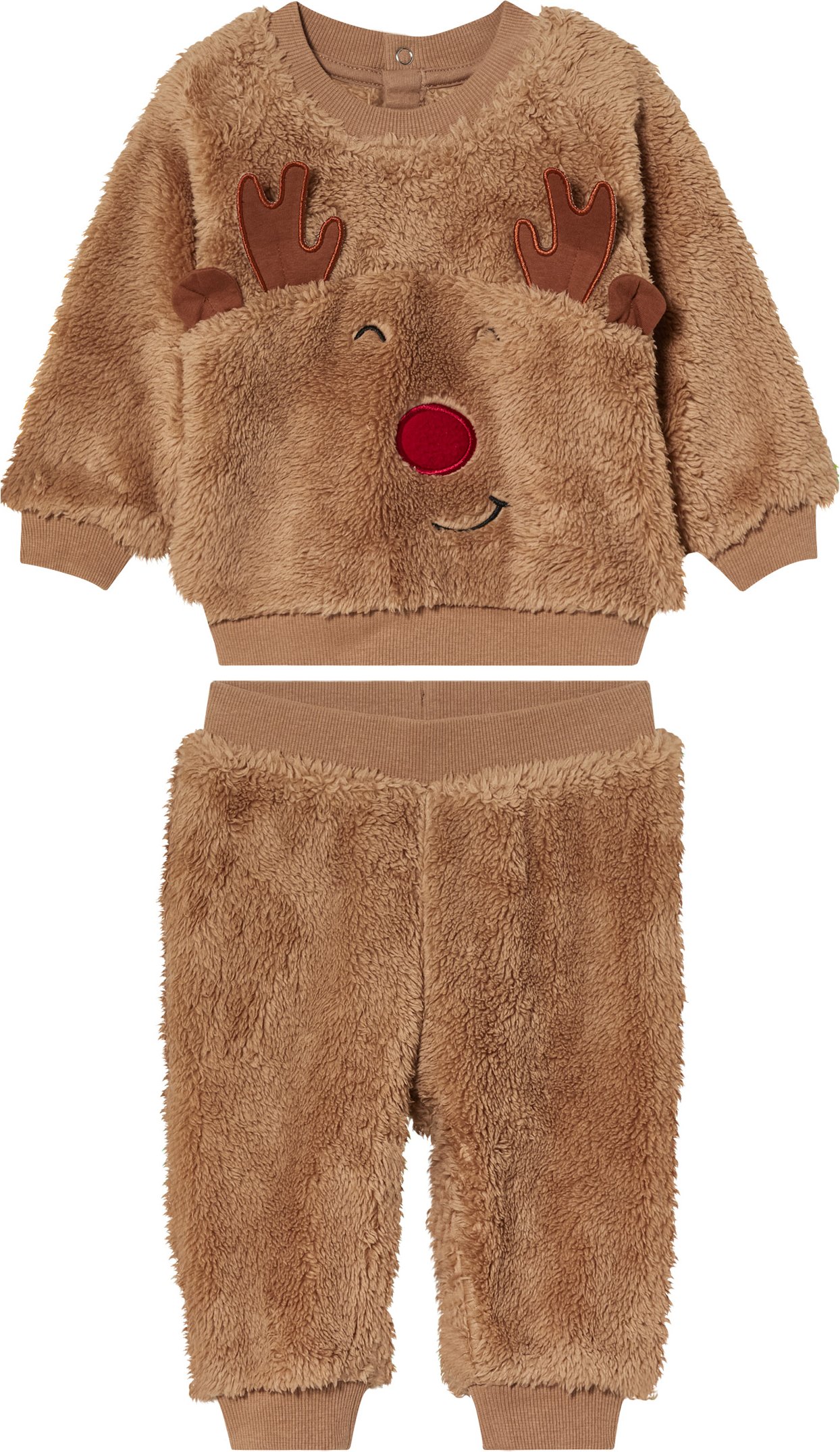 Thumbnail - lupilu® Baby Freizeitanzug Plüsch (Beige, 62/68)