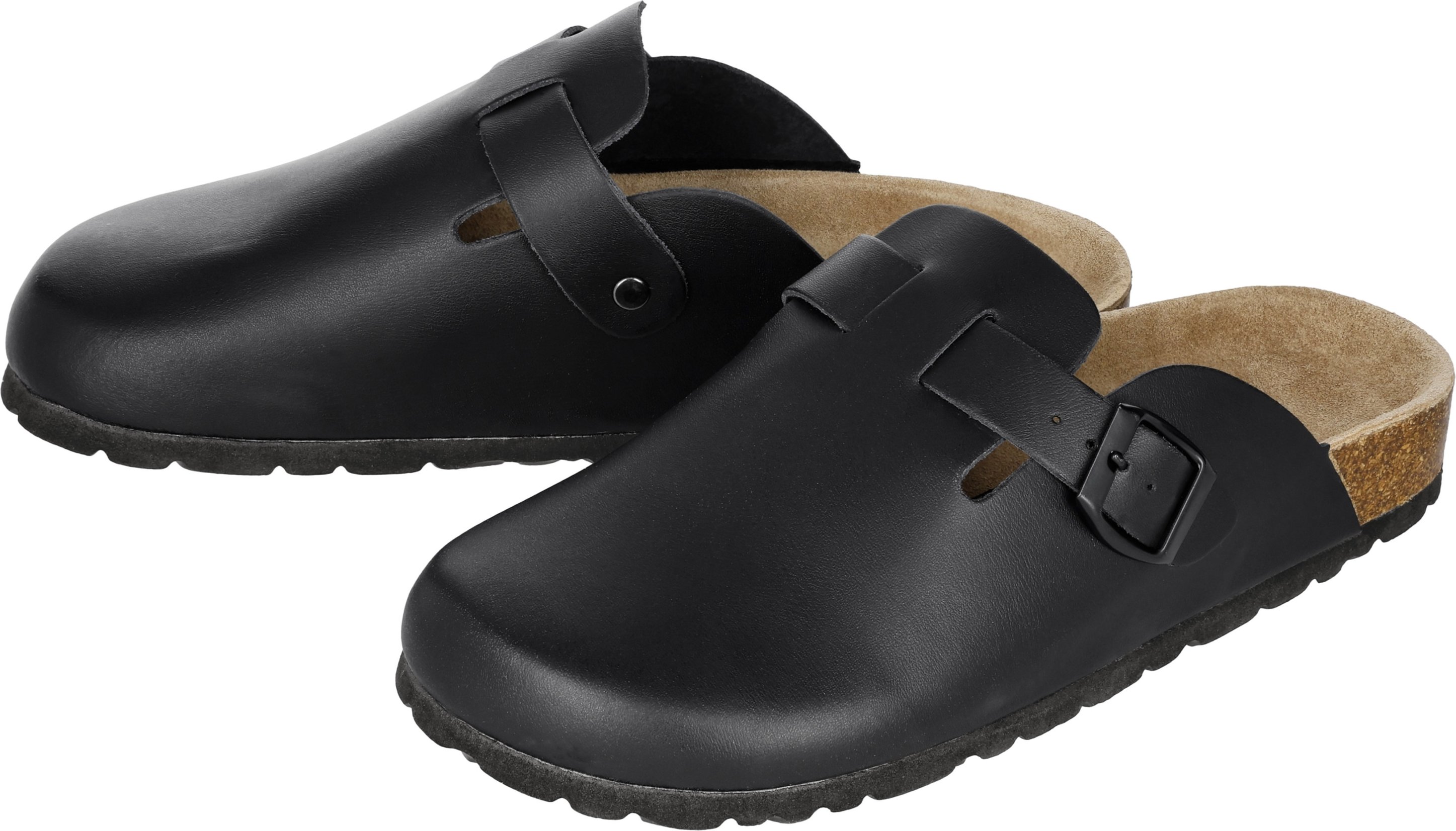 esmara® Damen/Herren Clog Tieffußbett (Schwarz, 45)