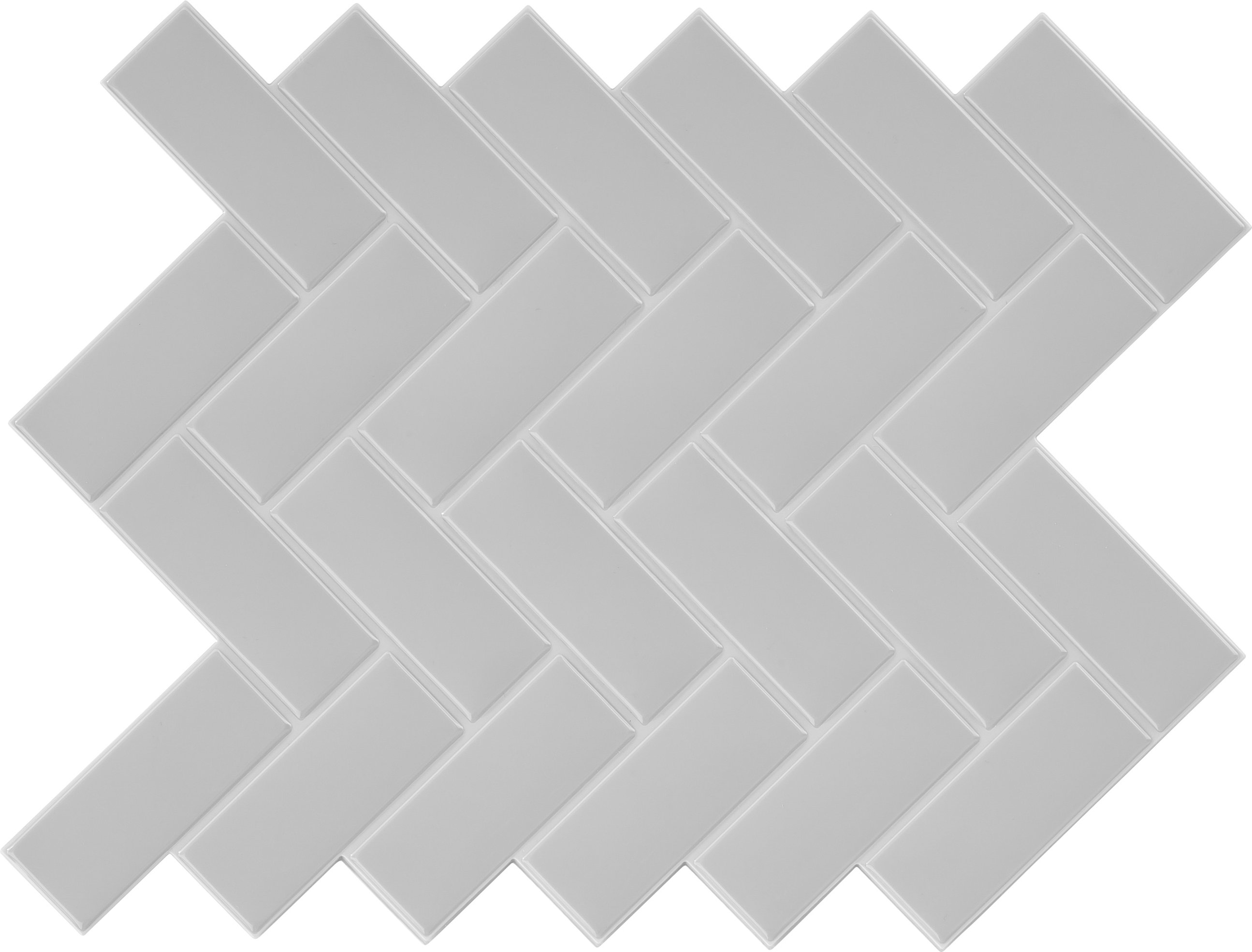 LIVARNO home Deko-Wandfliesen (Hellgrau)