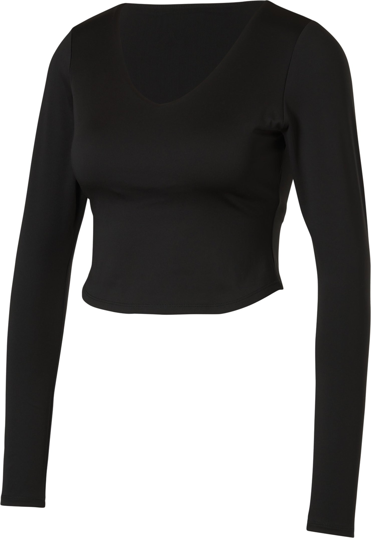 CRIVIT Damen Funktionsshirt langarm mit BH (Schwarz, XS(32/34))