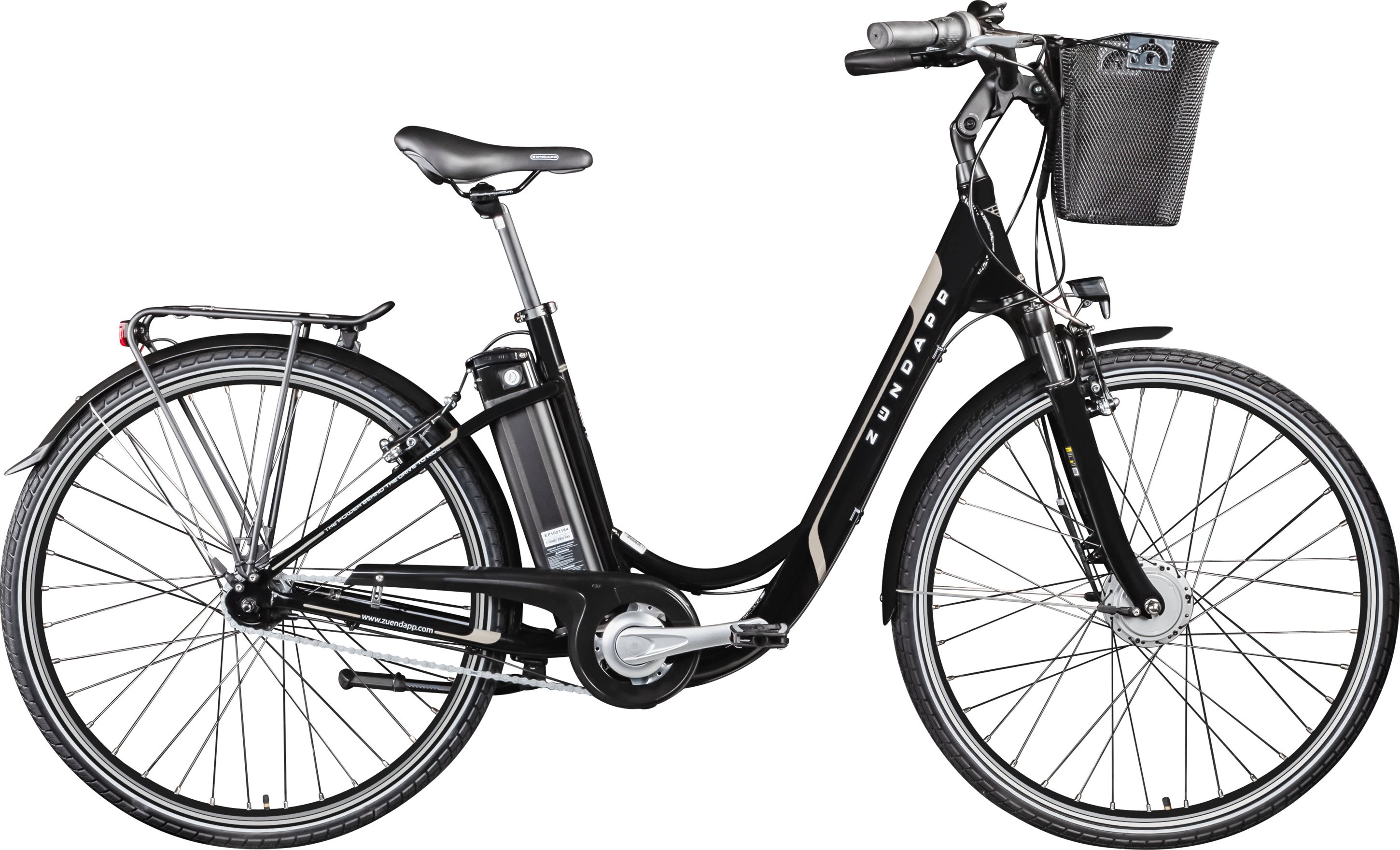 Zündapp E-Bike City »Z517 700c«, 28 Zoll, ohne Korb (Schwarz)