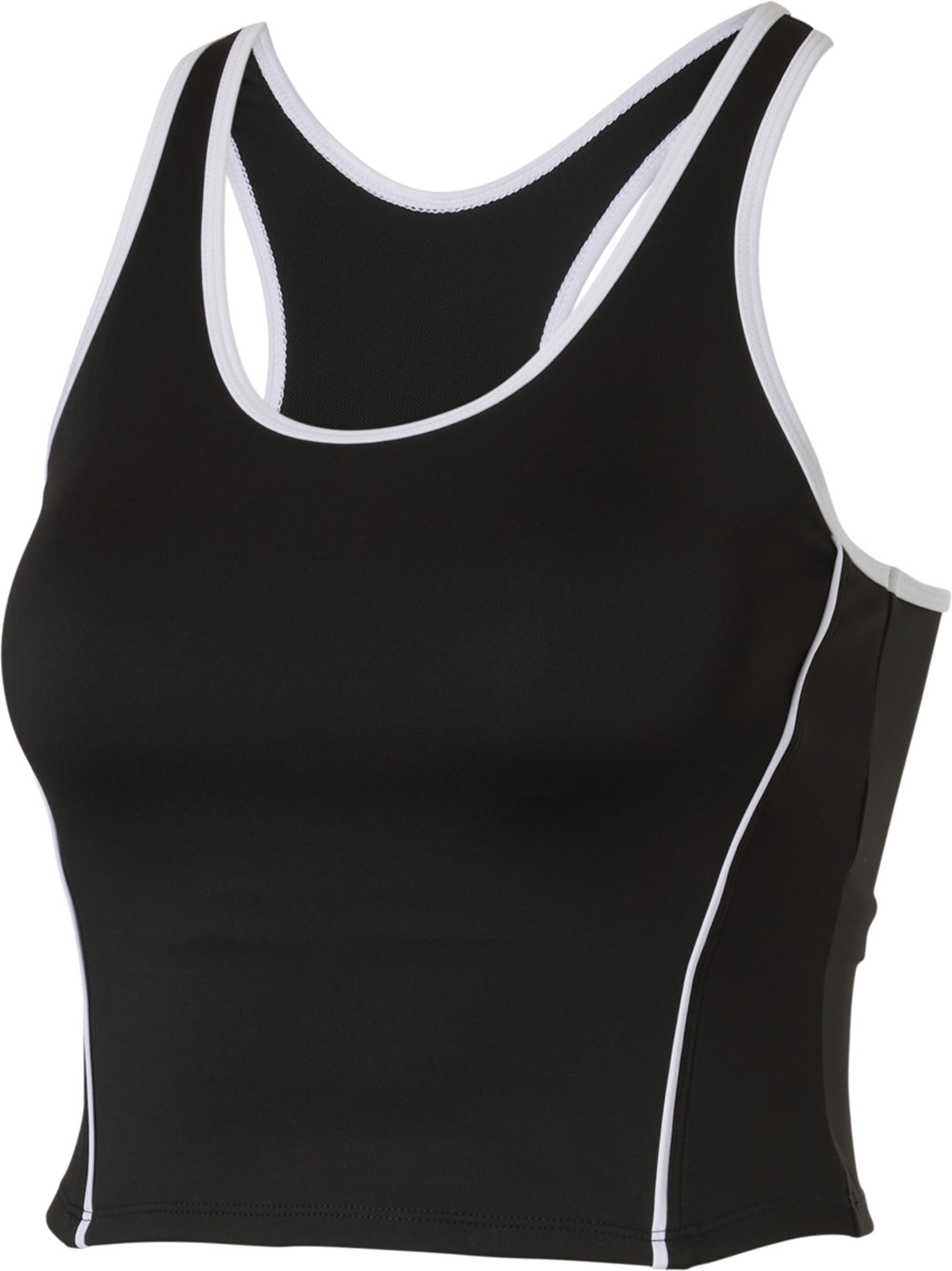 CRIVIT Damen Funktionstop mit BH (Schwarz, XS(32/34))