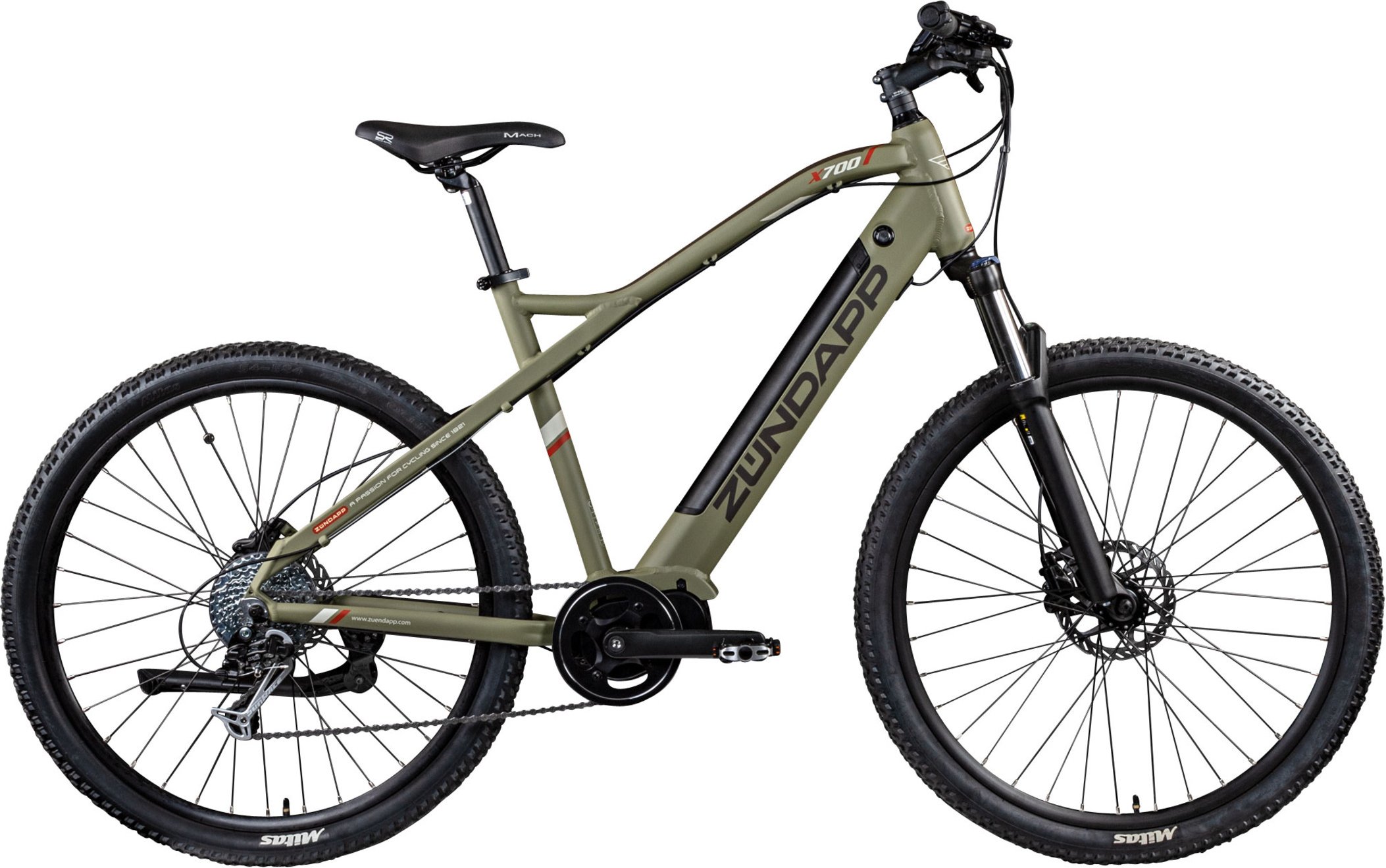 Zündapp X700 E-Mountainbike (28 Zoll, Khaki)