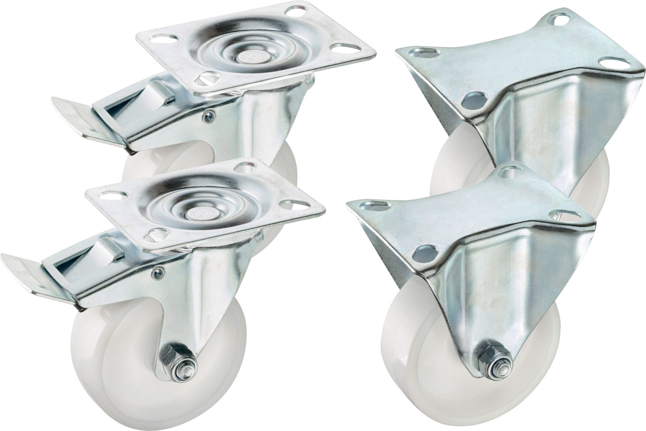 PARKSIDE® Lenkrollen / Möbelrollen / Transportrollen (Transportrollen-Set 4-teilig)