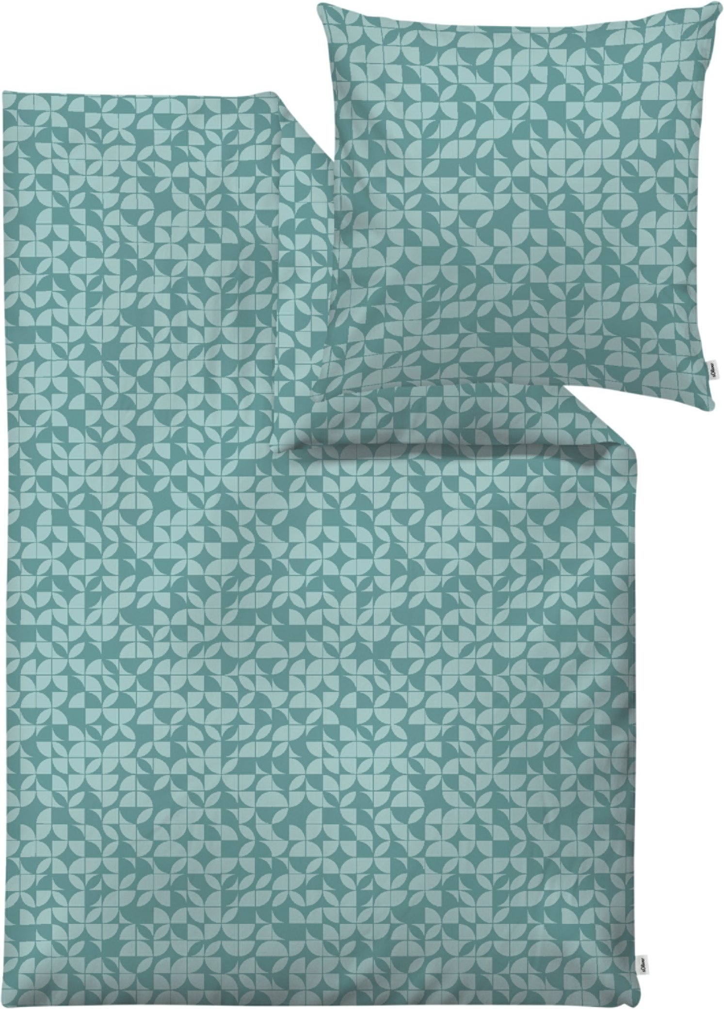 s.Oliver Bettwäsche Mako Satin 155 x 200 cm (Türkis)