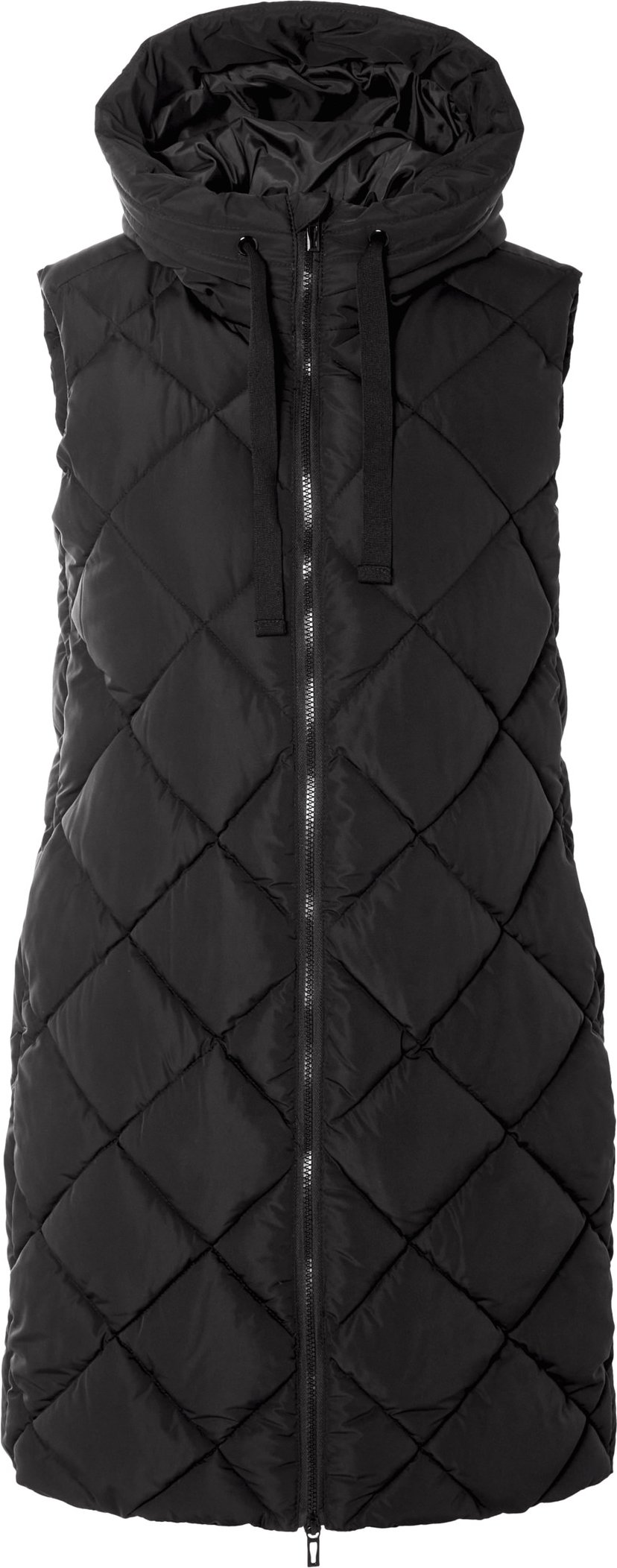 Thumbnail - esmara® Damen Longweste, mit Kapuze (Schwarz, XS(32/34))