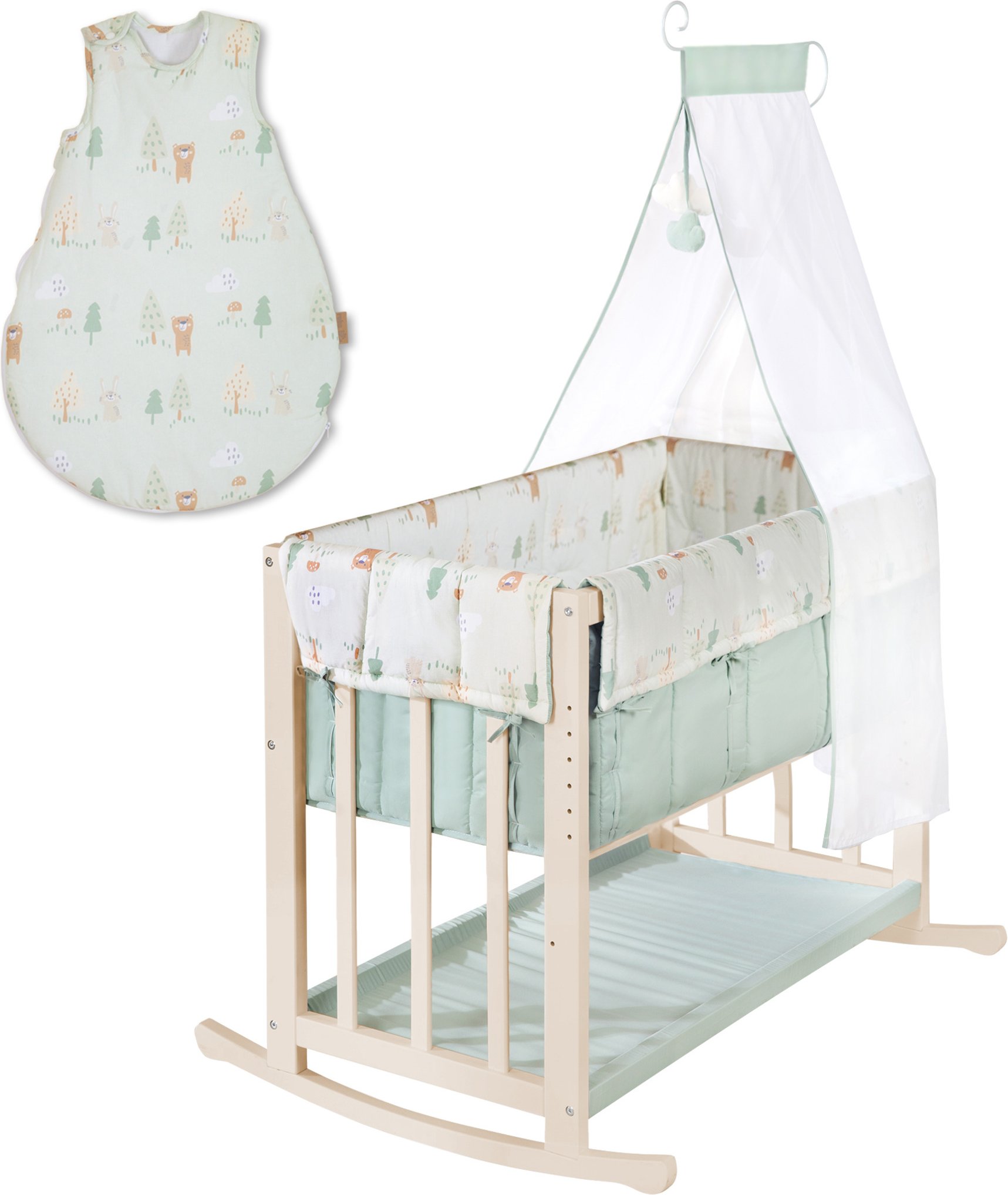 roba Stubenbett 4 in 1 mit Schlafsack (Woodland Buddies)