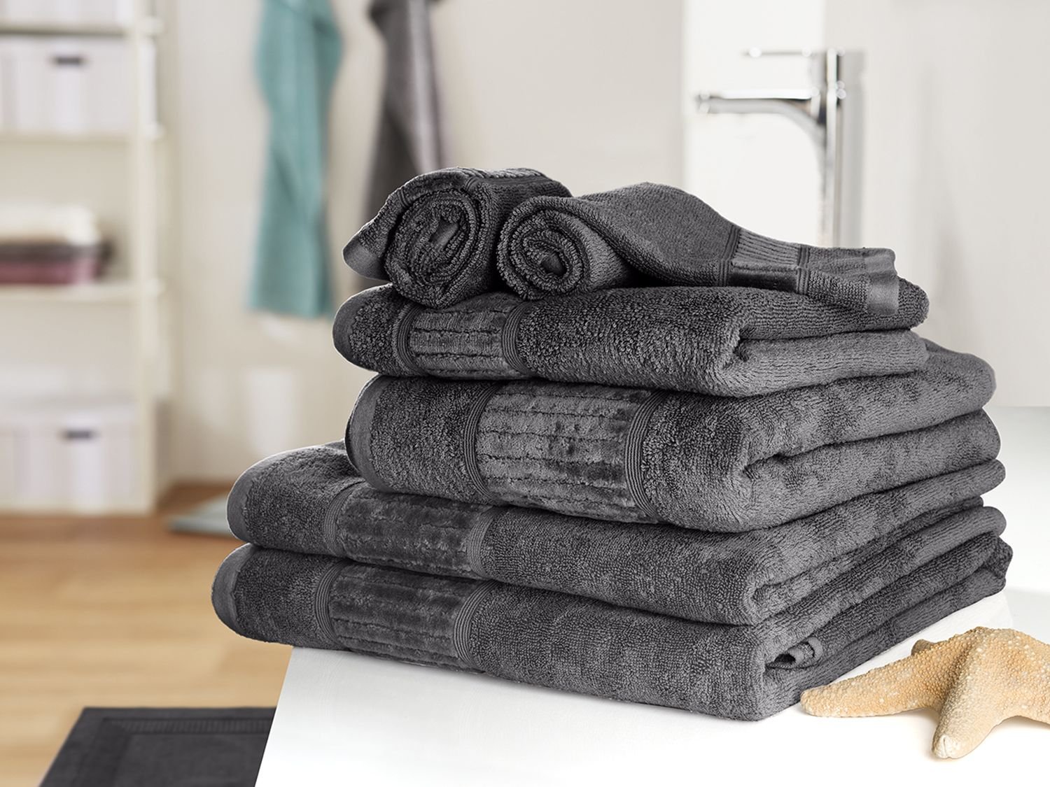 Gözze Saunatuch Bio 70 x 200 cm (Anthrazit)