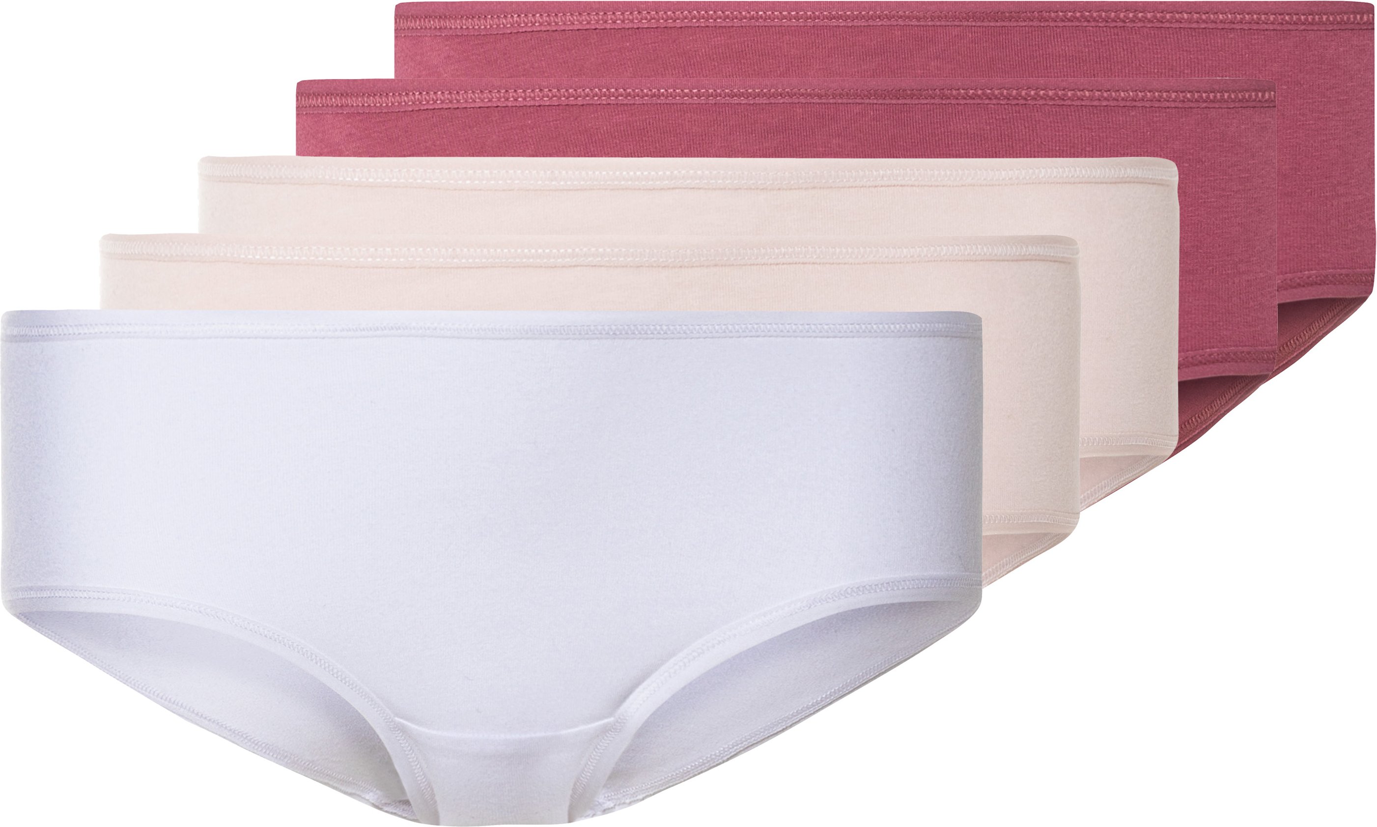 Thumbnail - esmara® Damen Hipster 5er Set (S(36/38), rot/rosa/weiß)
